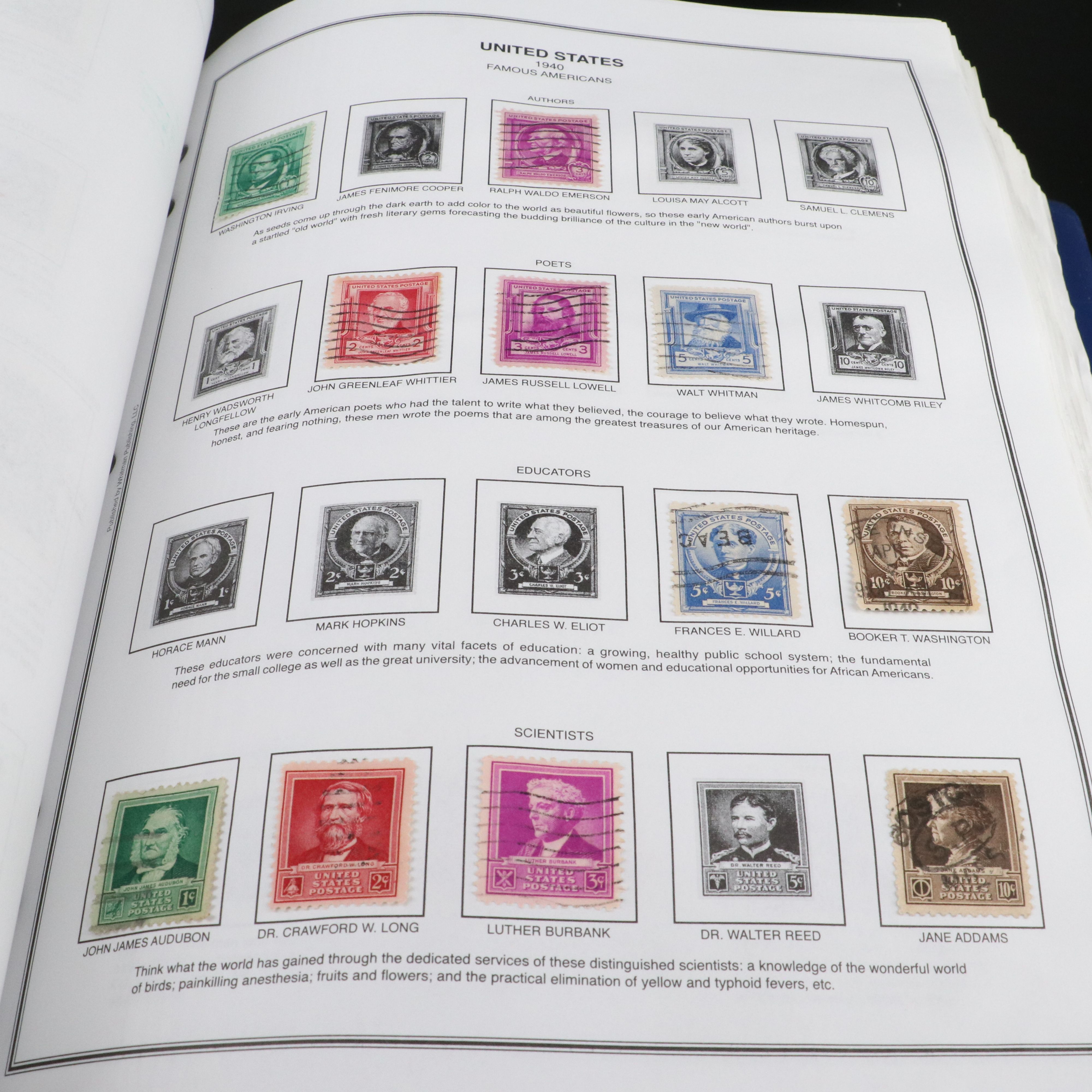 Two Harris  United States Liberty Stamp Albums Part 1 and 2
