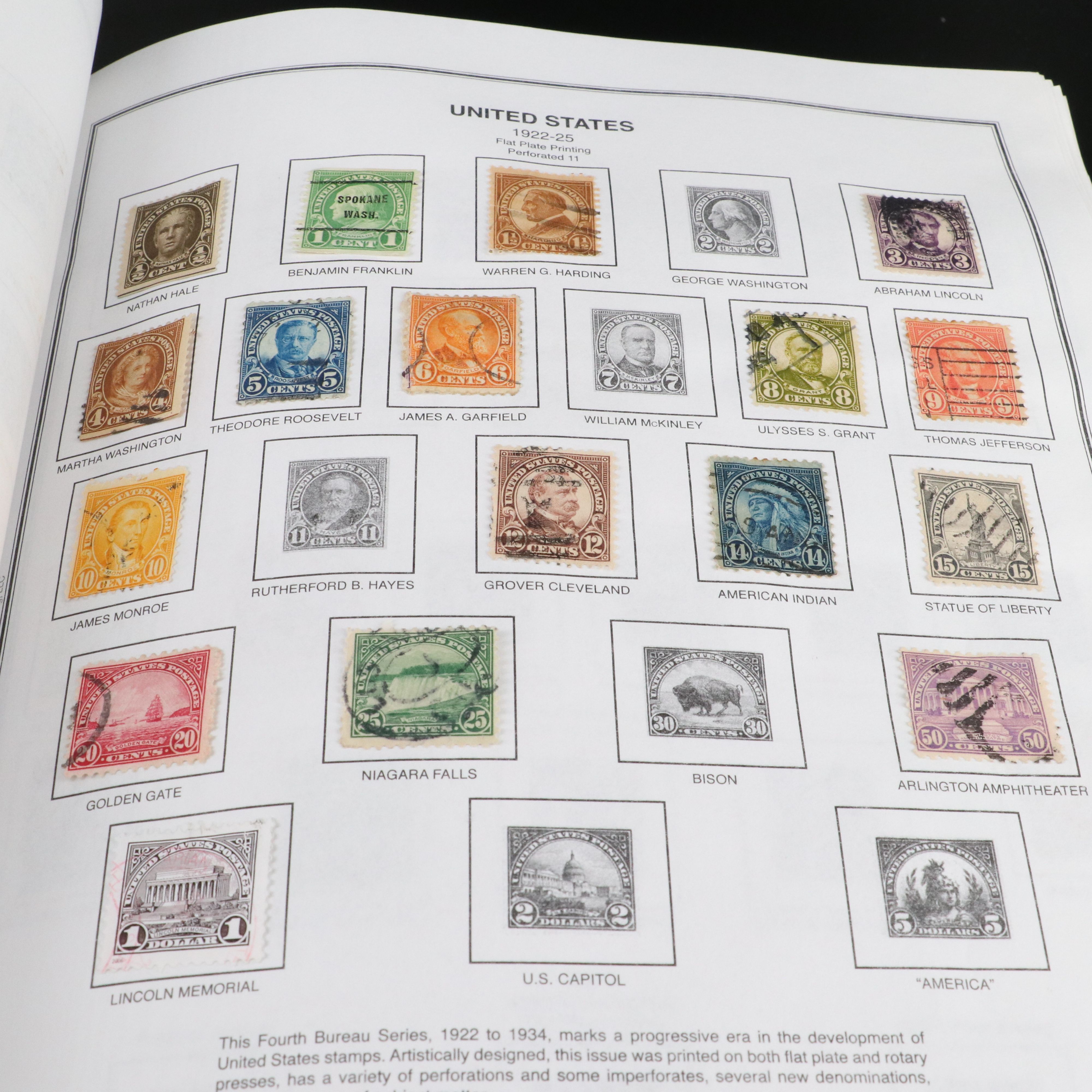 Two Harris  United States Liberty Stamp Albums Part 1 and 2