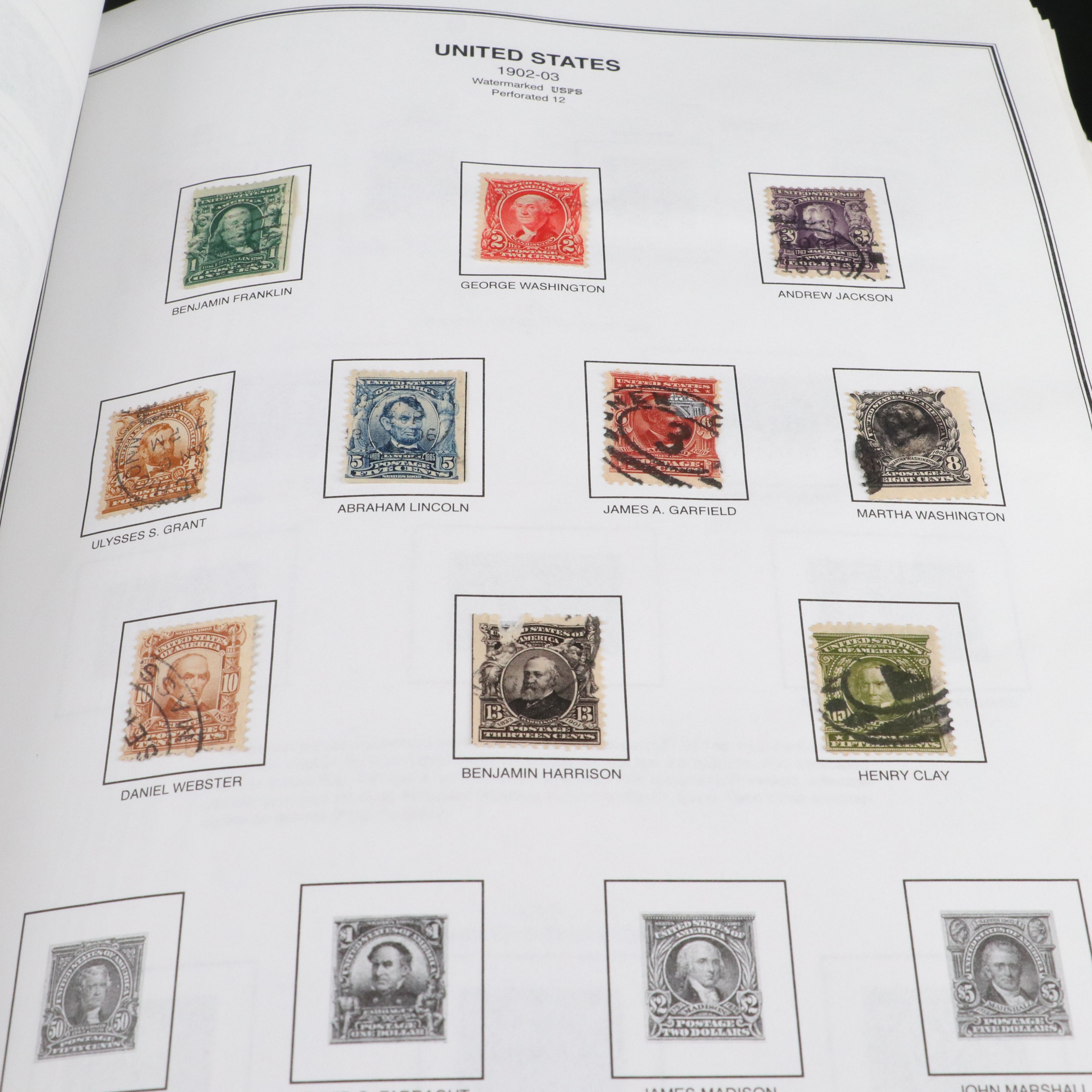 Two Harris  United States Liberty Stamp Albums Part 1 and 2