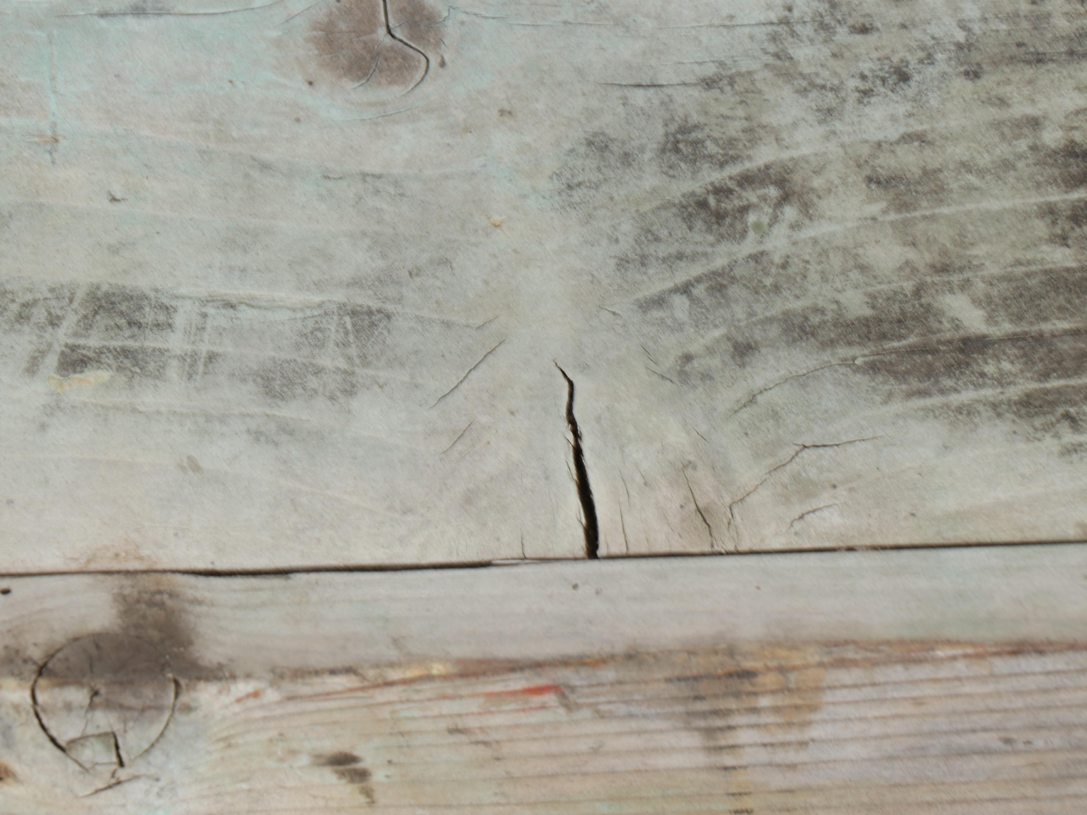 Primitive Painted Wood Feed Trough