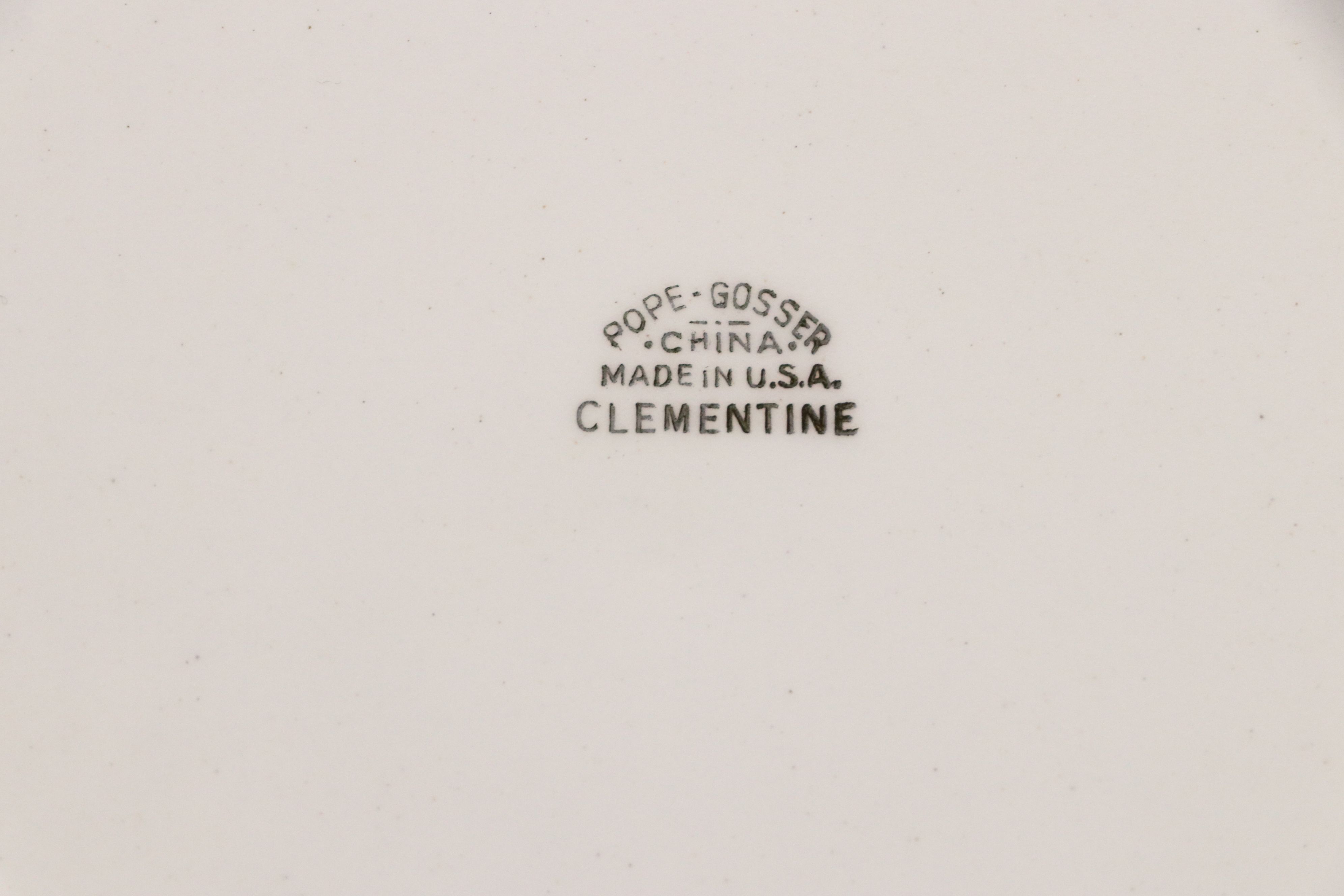 Pope Gosser "Clementine" Porcelain Tableware