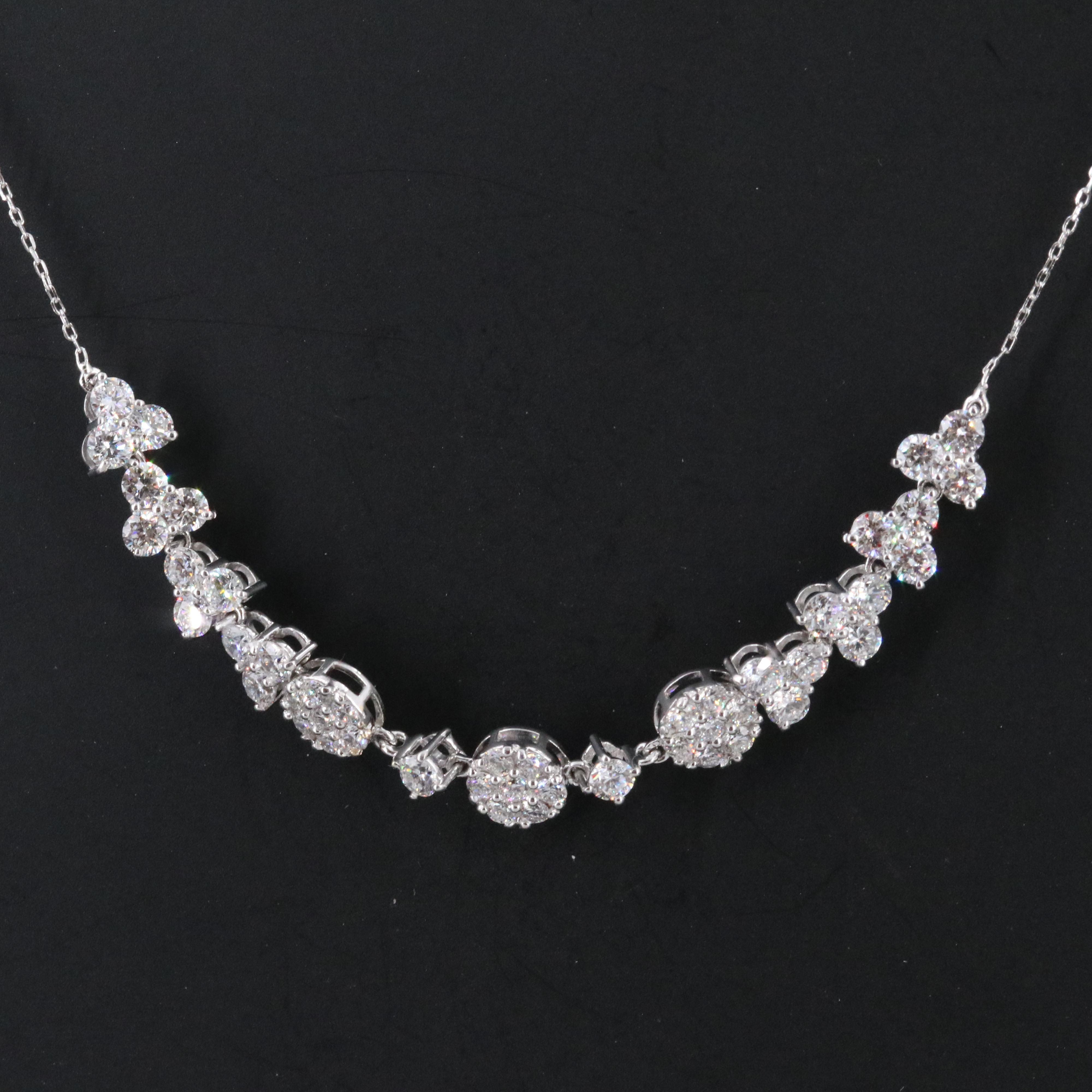 14K 2.43 CTW Lab Grown Diamond Necklace with IGI Jewelry Report