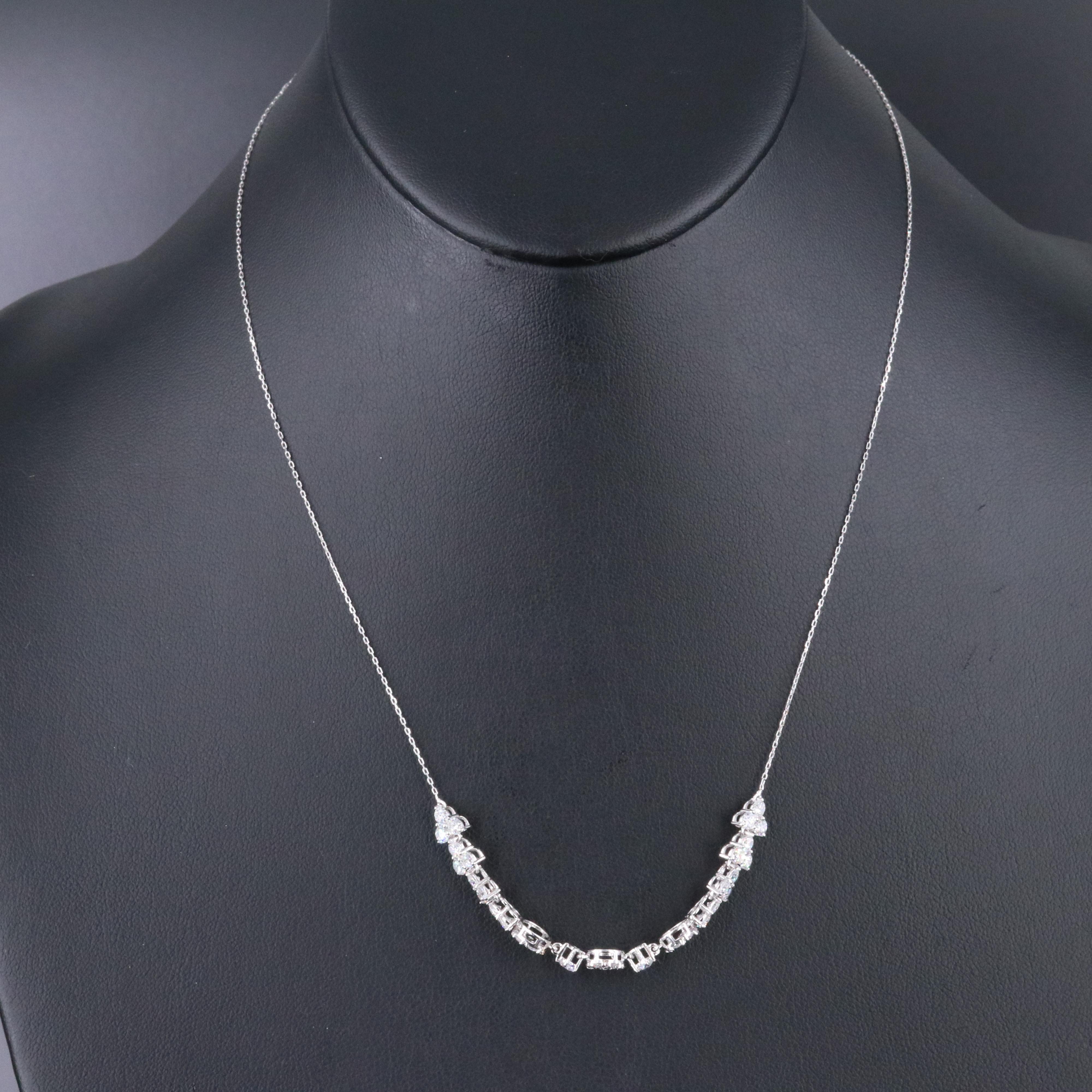 14K 2.43 CTW Lab Grown Diamond Necklace with IGI Jewelry Report