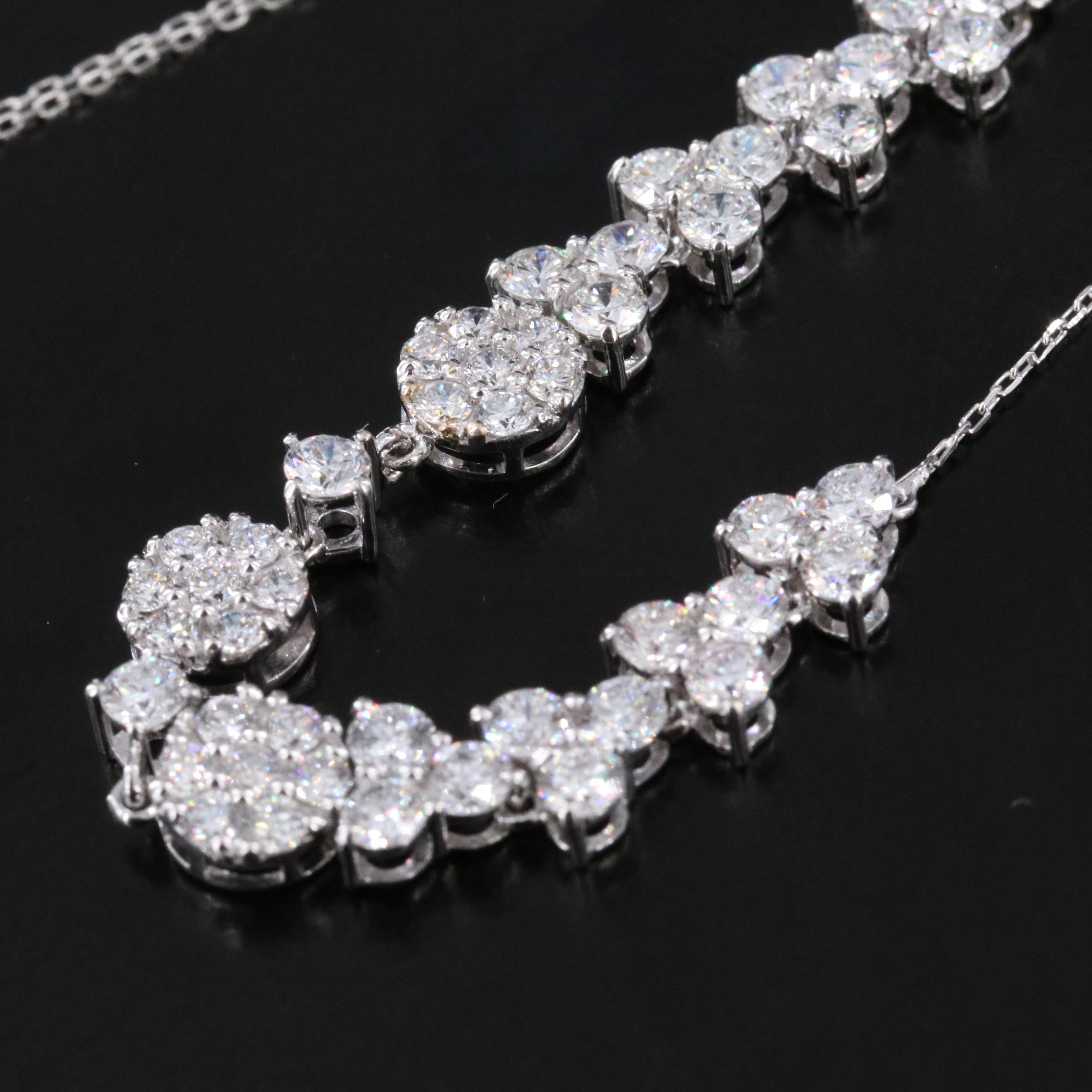 14K 2.43 CTW Lab Grown Diamond Necklace with IGI Jewelry Report