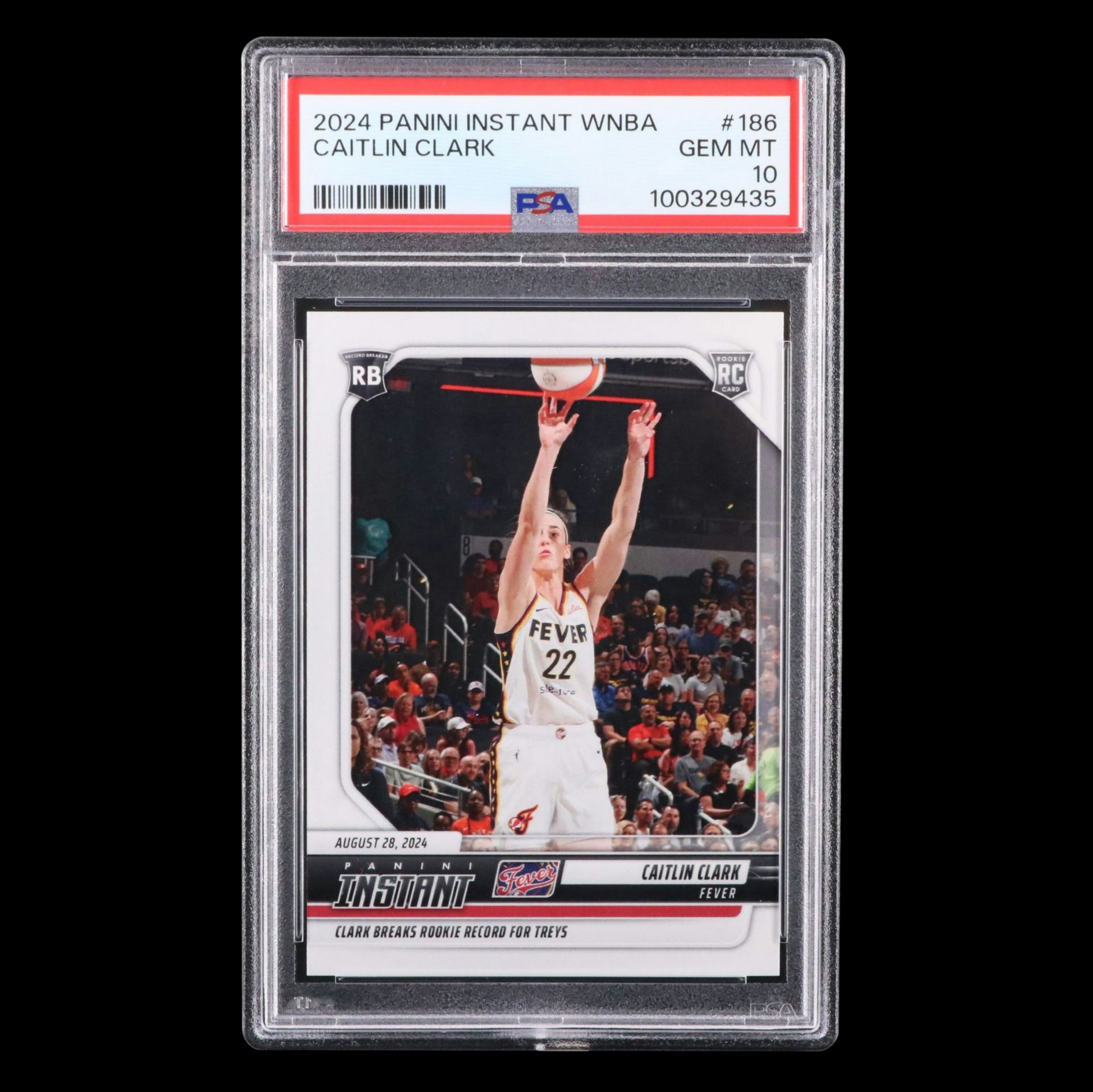 2024 Panini Instant Caitlin Clark Rookie Basketball Card Graded PSA 10