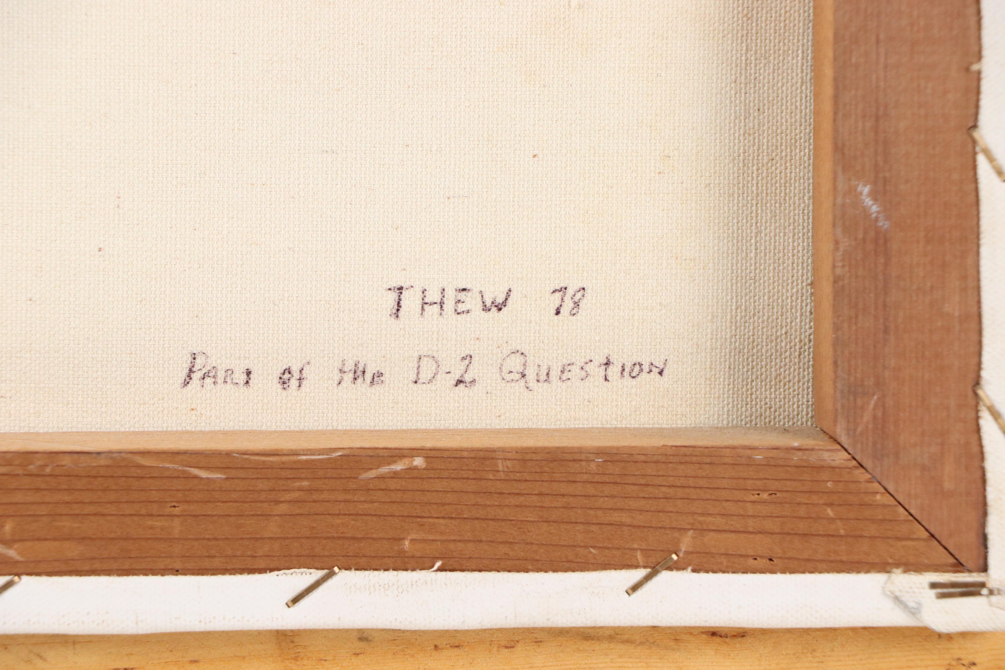 M. Thew Mountainous Landscape Oil Painting "Part of the D-2 Question," 1978