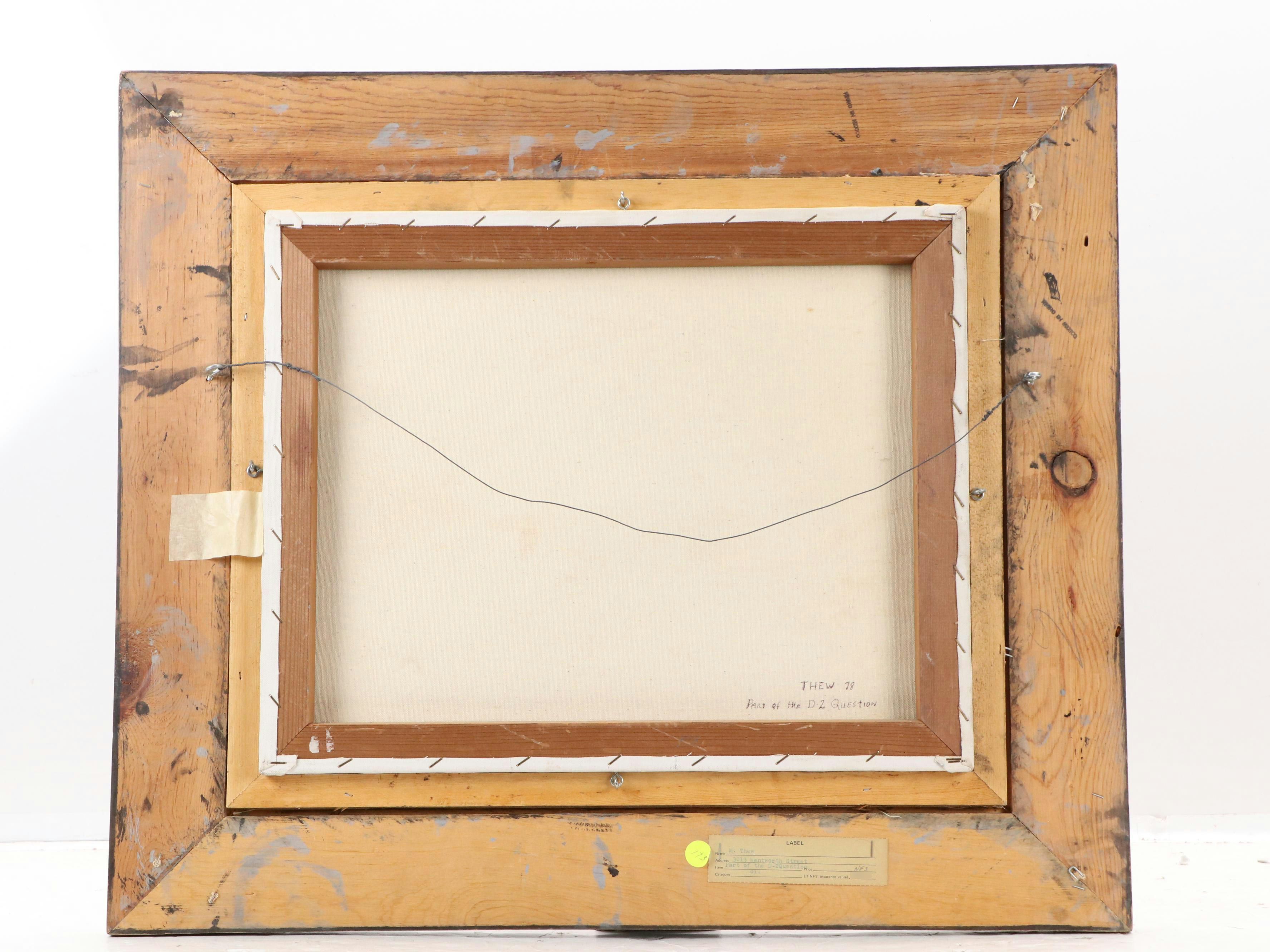 M. Thew Mountainous Landscape Oil Painting "Part of the D-2 Question," 1978