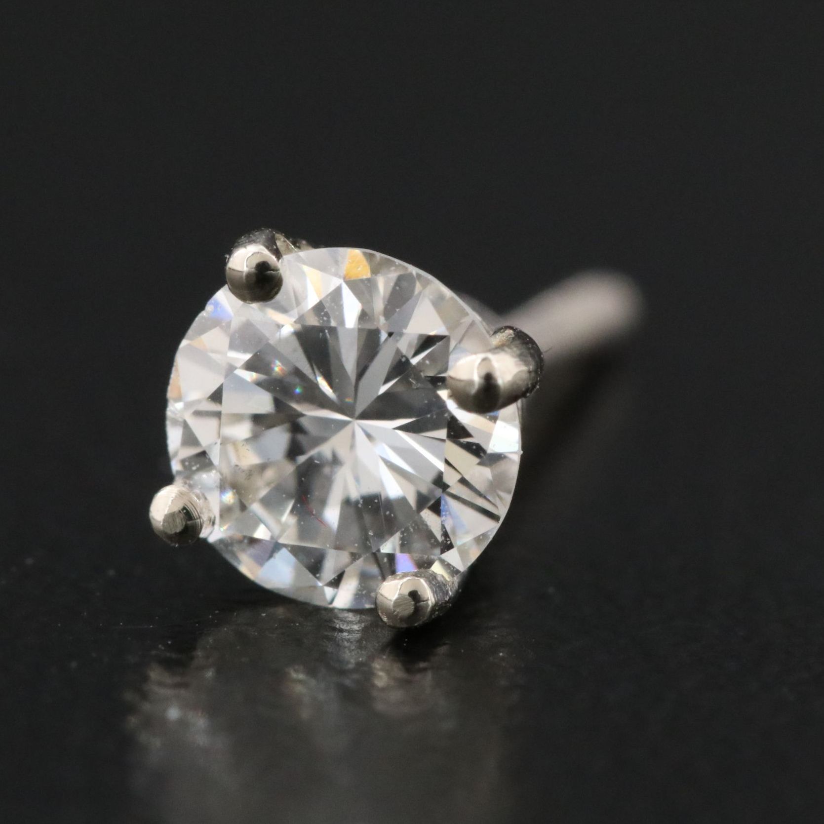 14K 1.19 CTW Diamond Solitaire Earrings