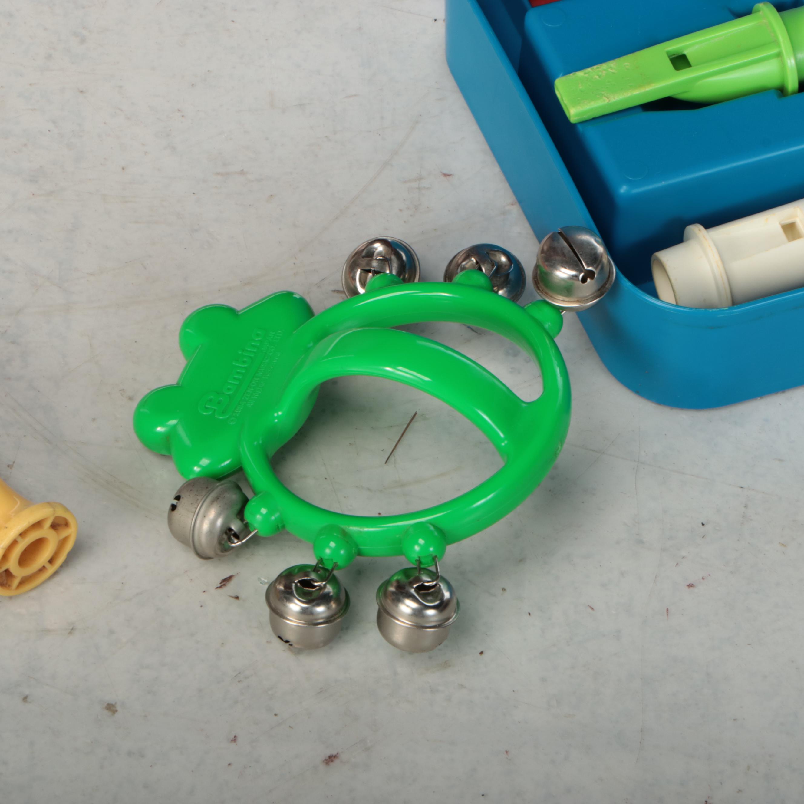 Schoenhut Child Piano with Maracas and More Instrument Toys