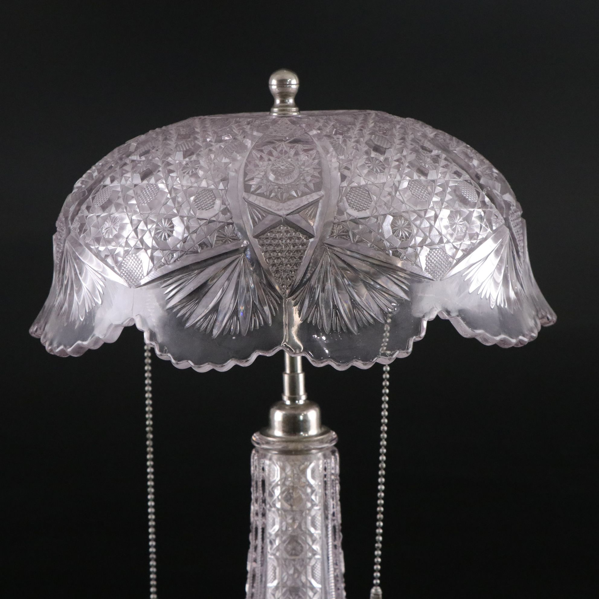 American Brilliant Glass Style Table Lamp