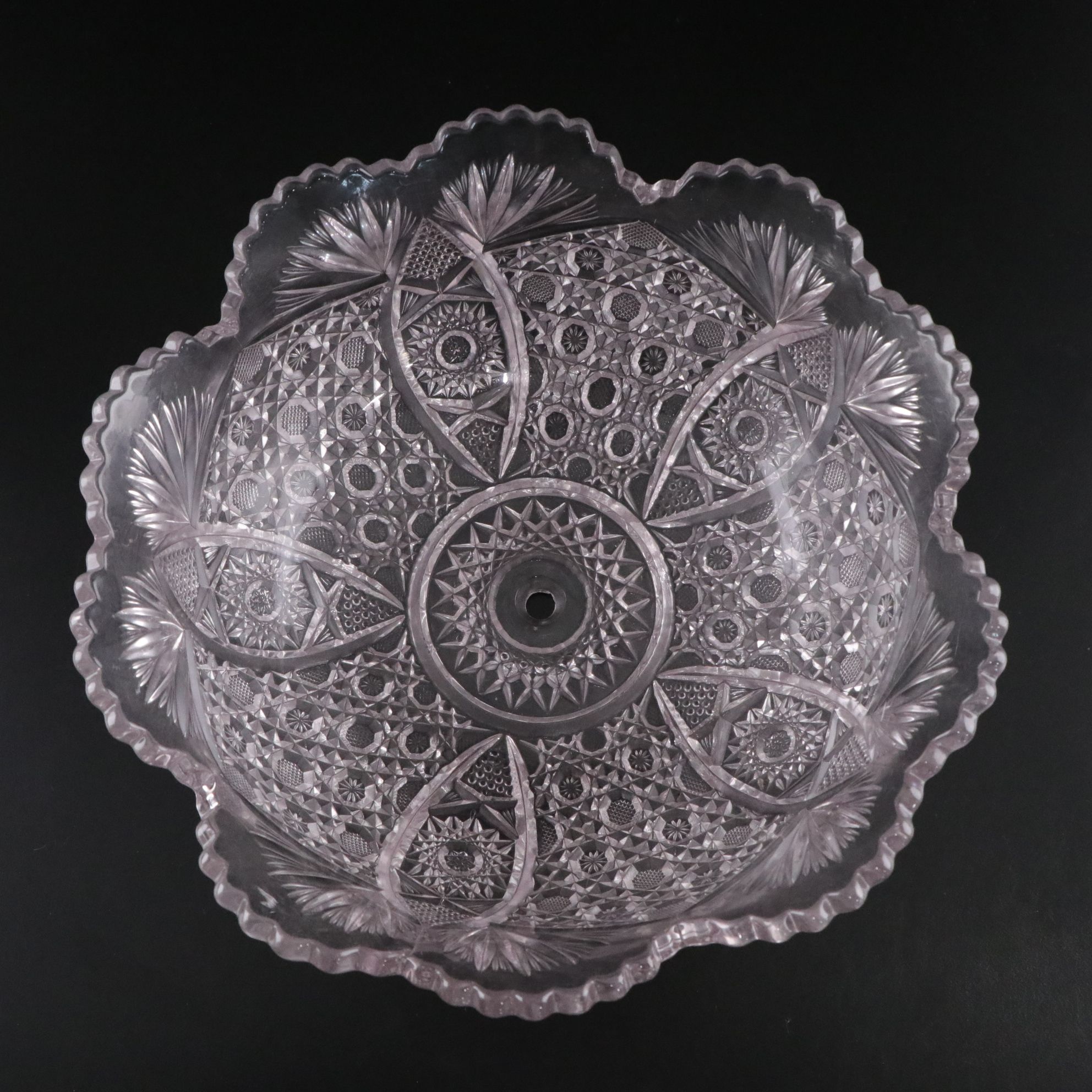 American Brilliant Glass Style Table Lamp