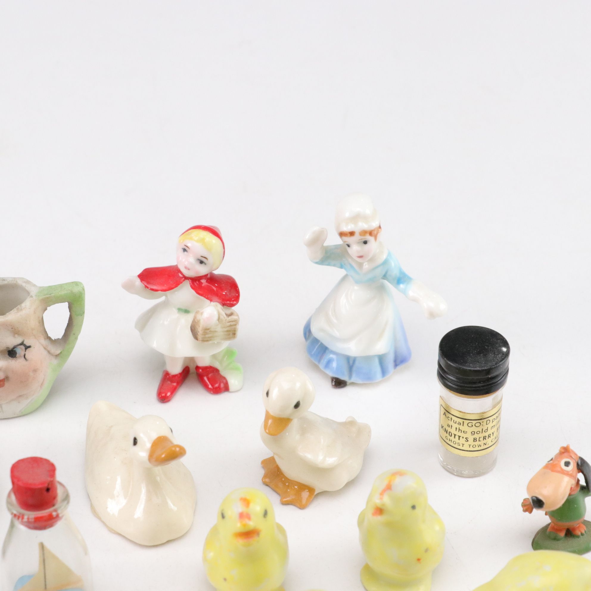 Miniature Trinkets & Figurines; Animals, Vehicles, Tea Sets, & More