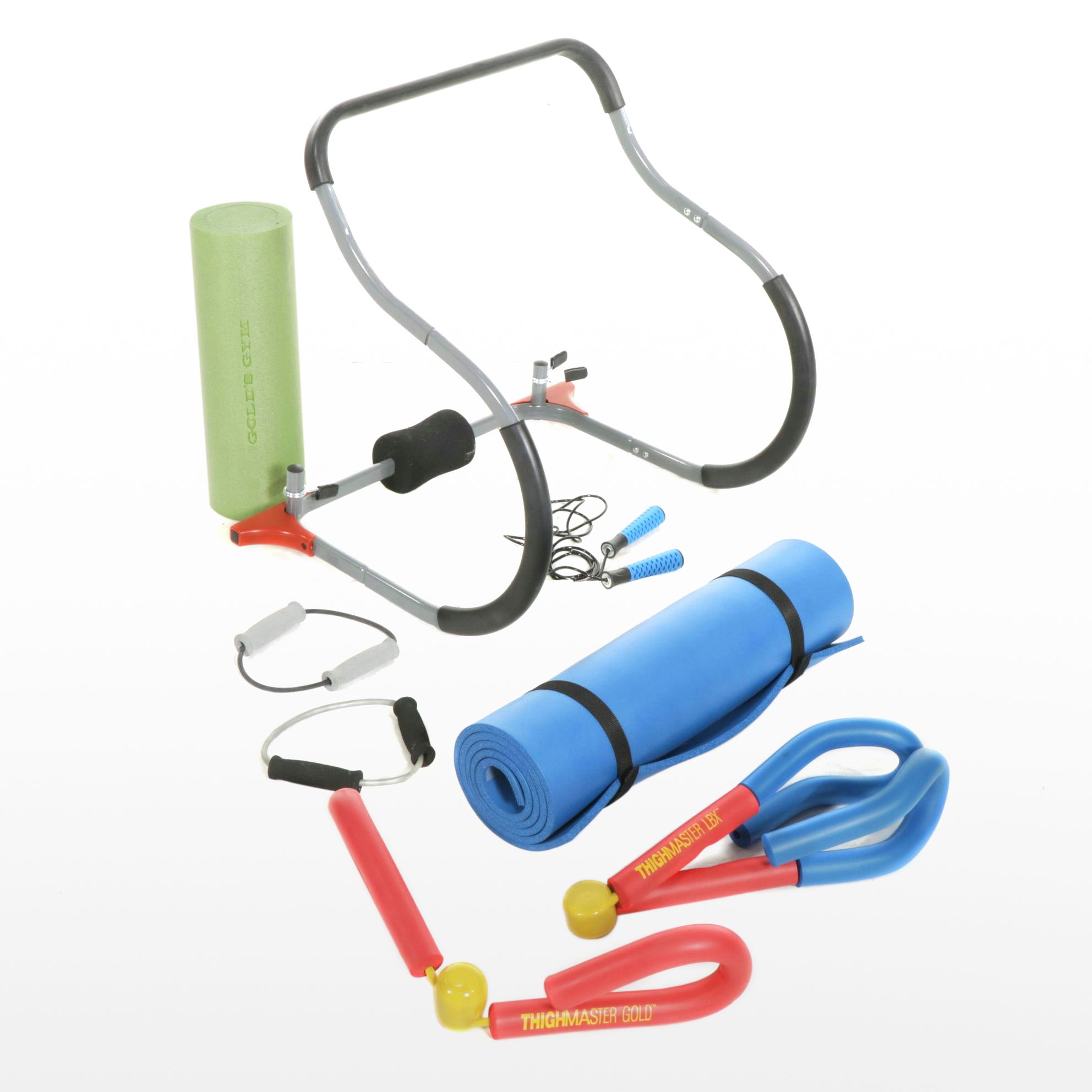 Suzanne Somers ThighMaster LBX with Ab Trainer, Yoga Mat & Workout Equipment