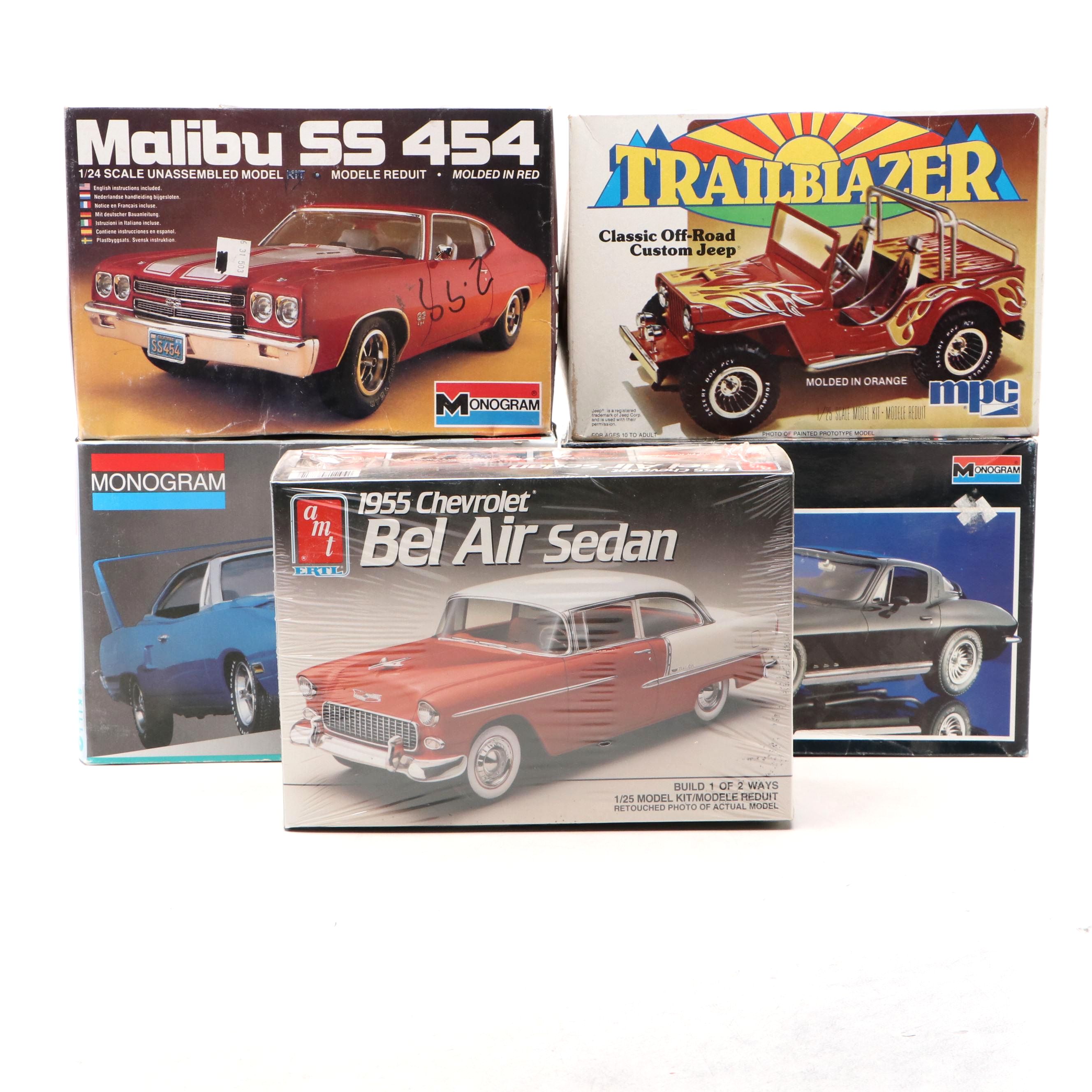 Monogram "'70 Plymouth Superbird," "Malibu SS 454" and More Model Car Kits