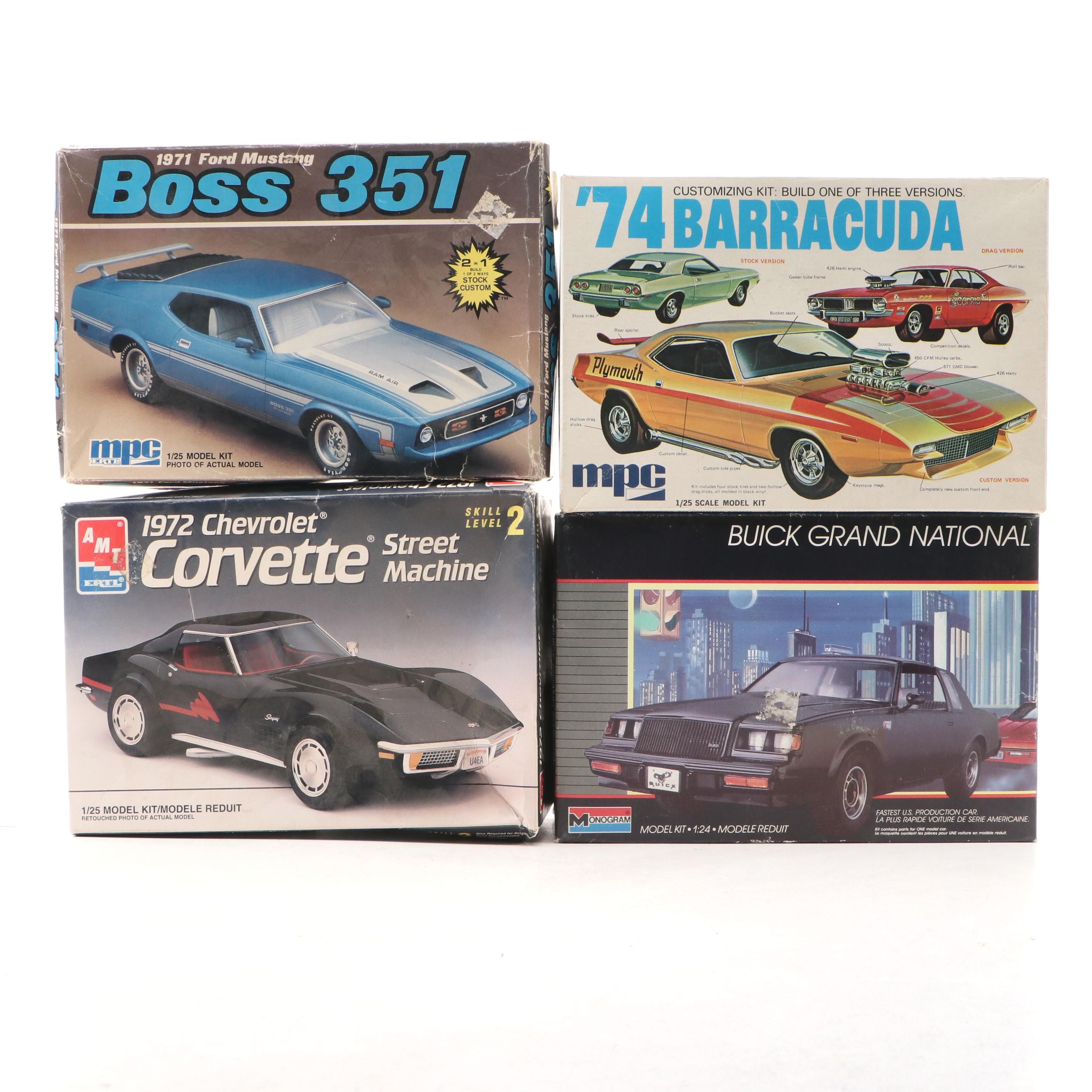 AMT Ertl "1972 Chevrolet Corvette Street Machine" and More Model Car Kits