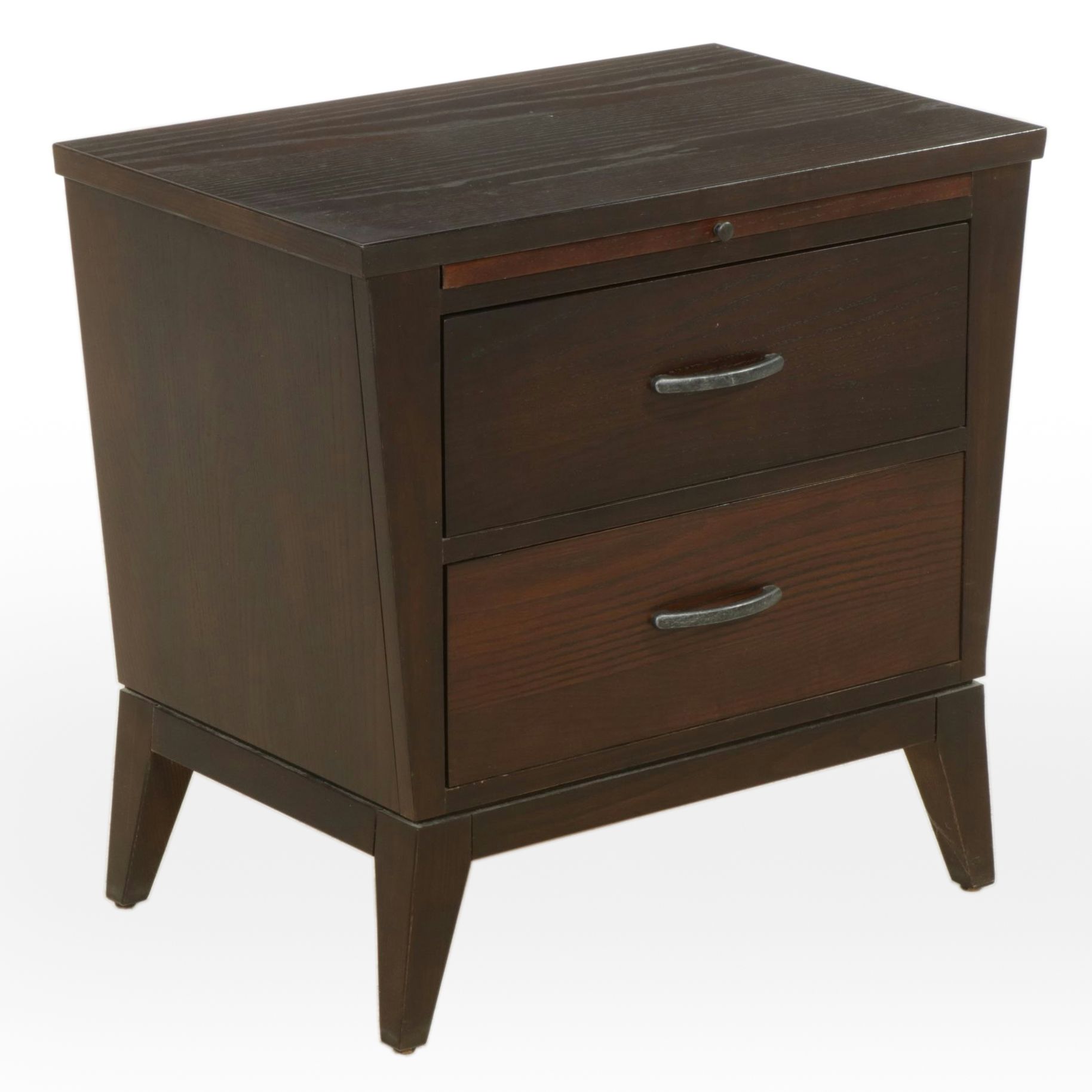 Ethan Allen "Horizons" Stained Oak Nightstand, 21st Century