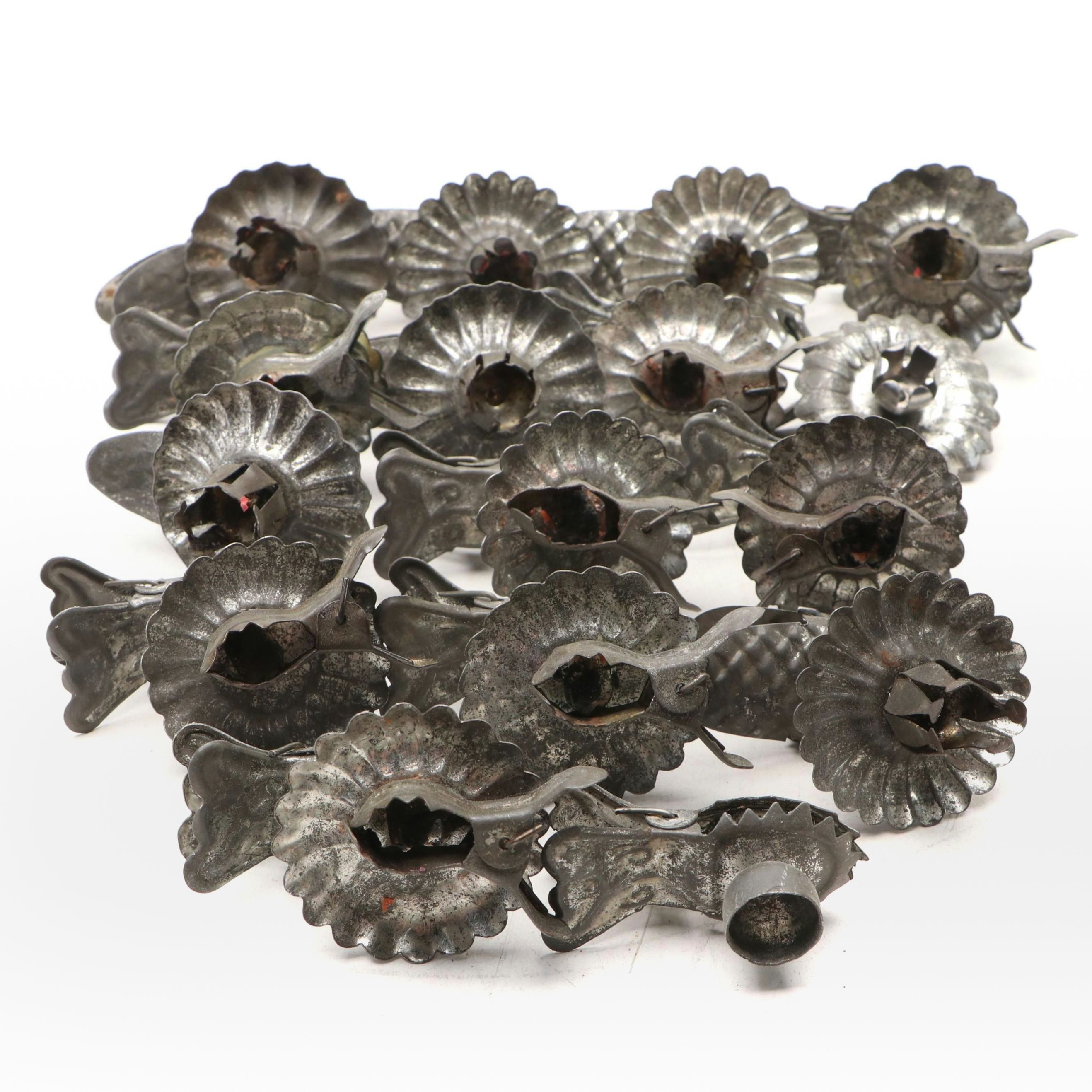 Metal Clip Christmas Tree Candle Holders