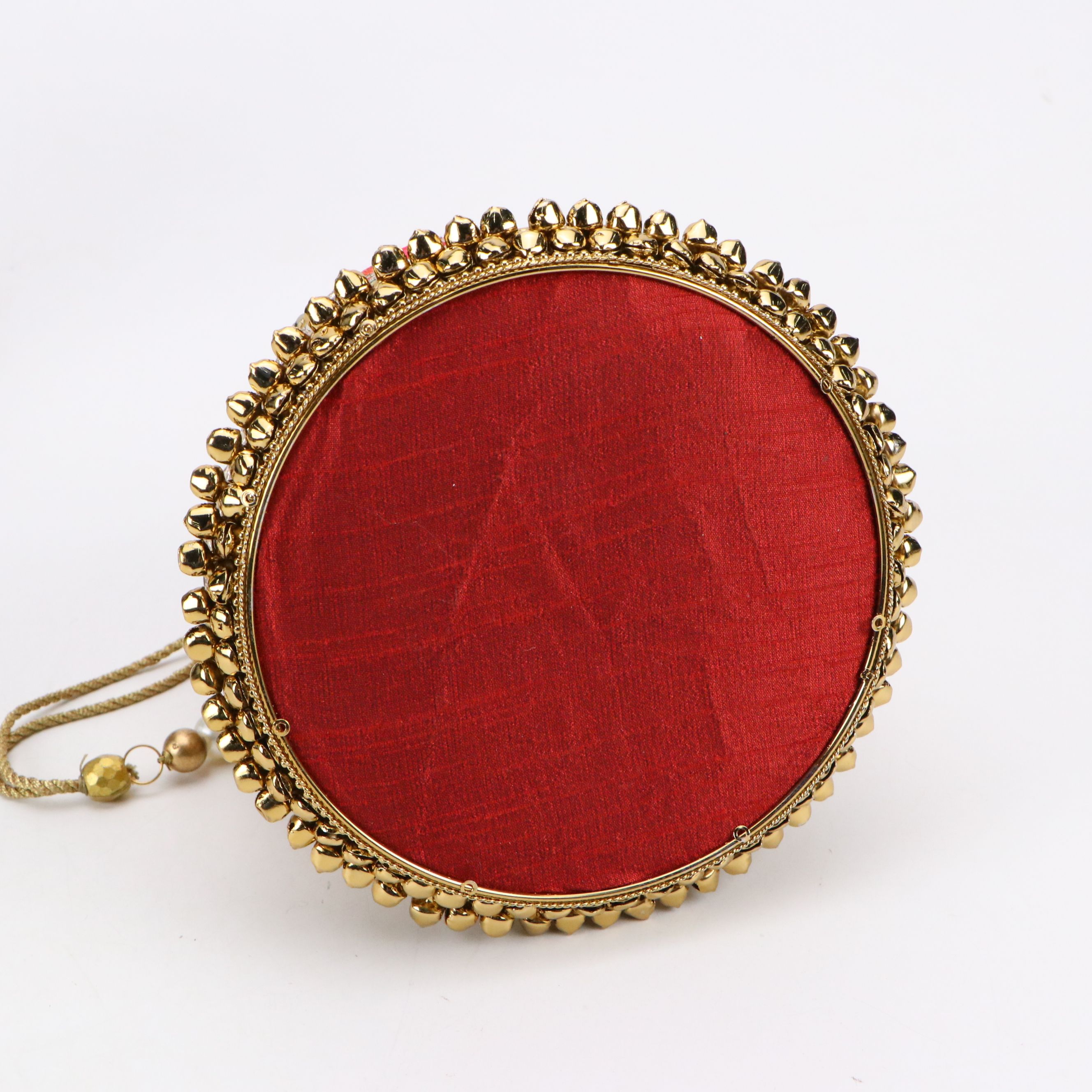 Indian Embroidered Placemat, Ornate Traditional Wedding Pouch and Elephant