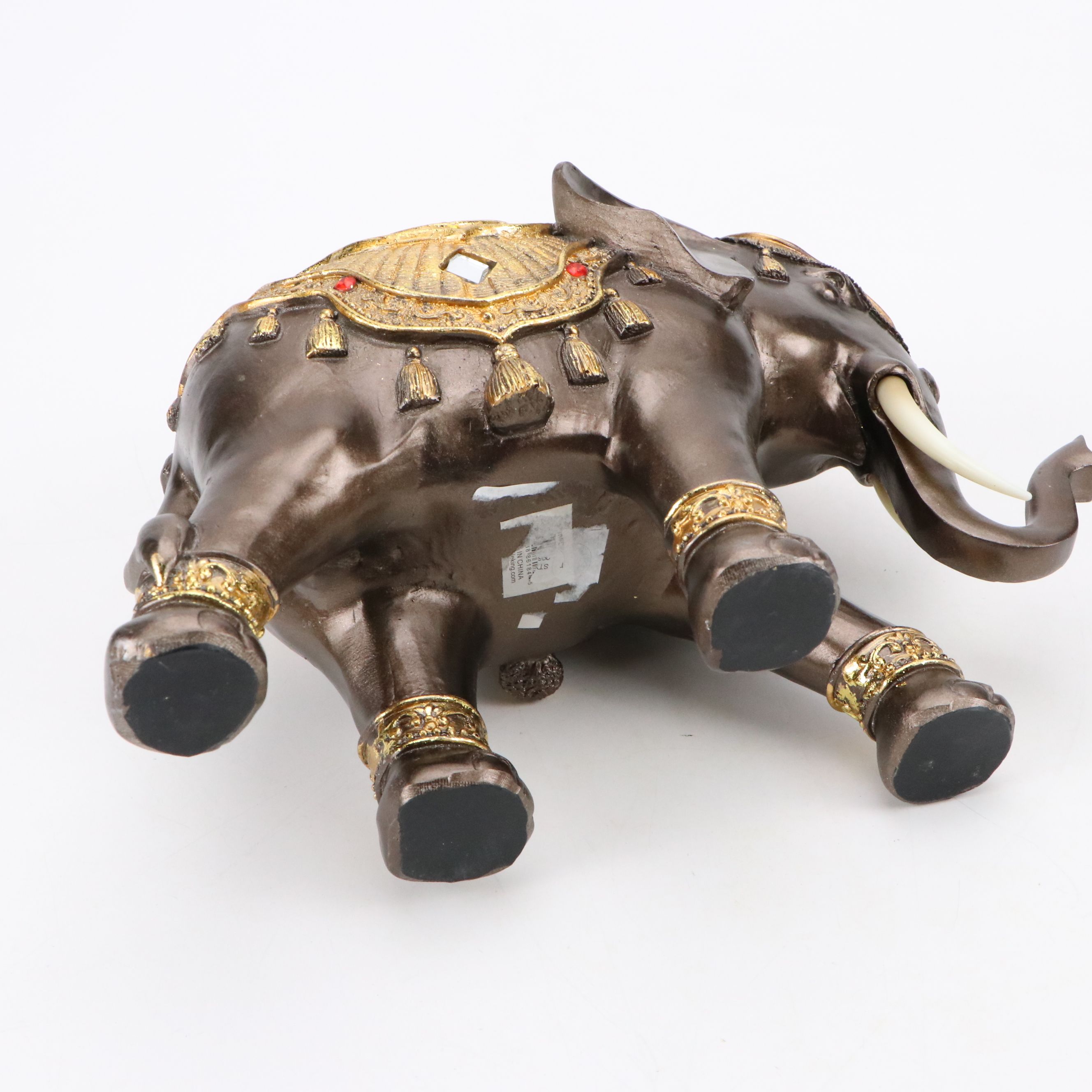 Indian Embroidered Placemat, Ornate Traditional Wedding Pouch and Elephant