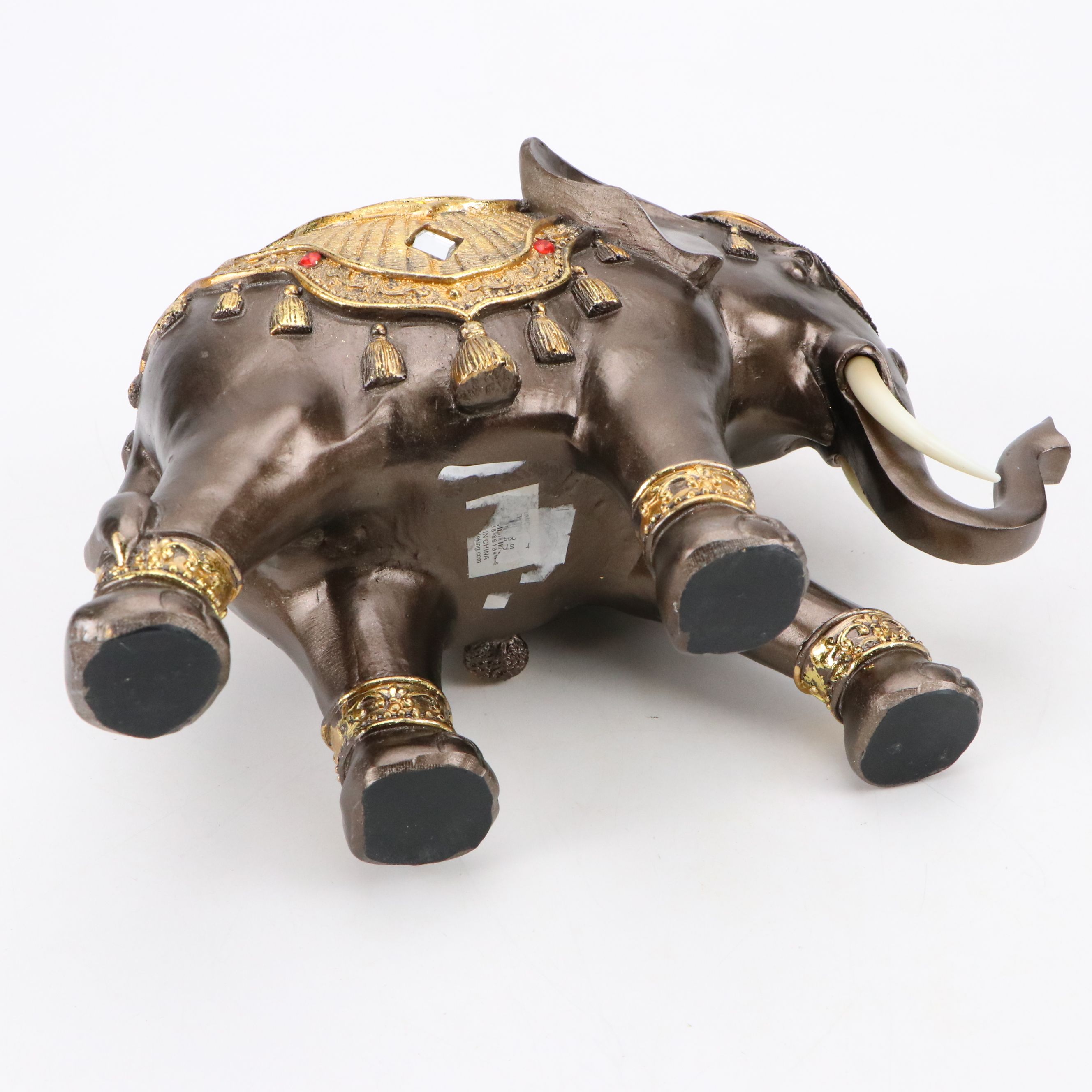 Indian Embroidered Placemat, Ornate Traditional Wedding Pouch and Elephant