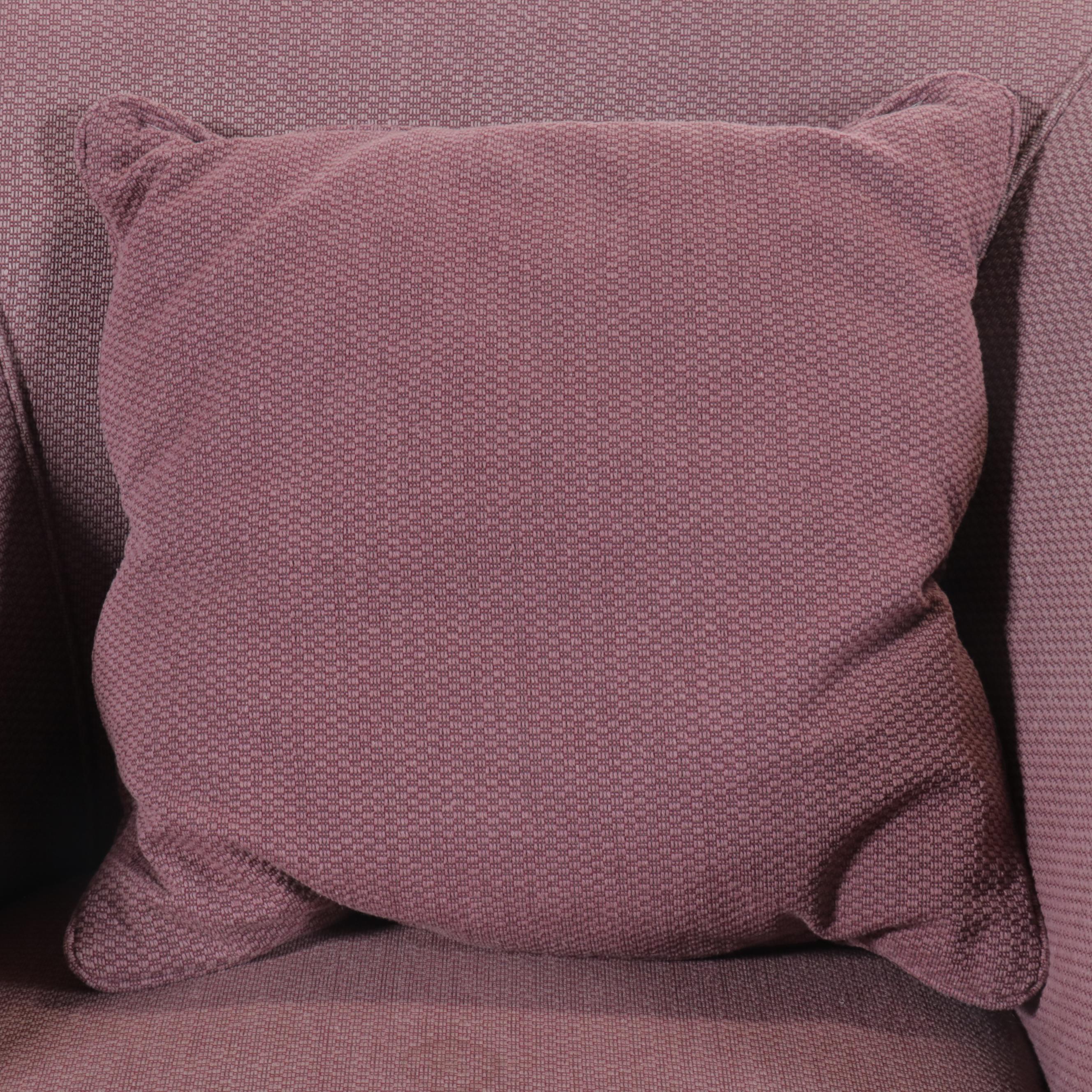 Modernist Plum Upholstered Barrel-Back Club Chair, Late 20th Century