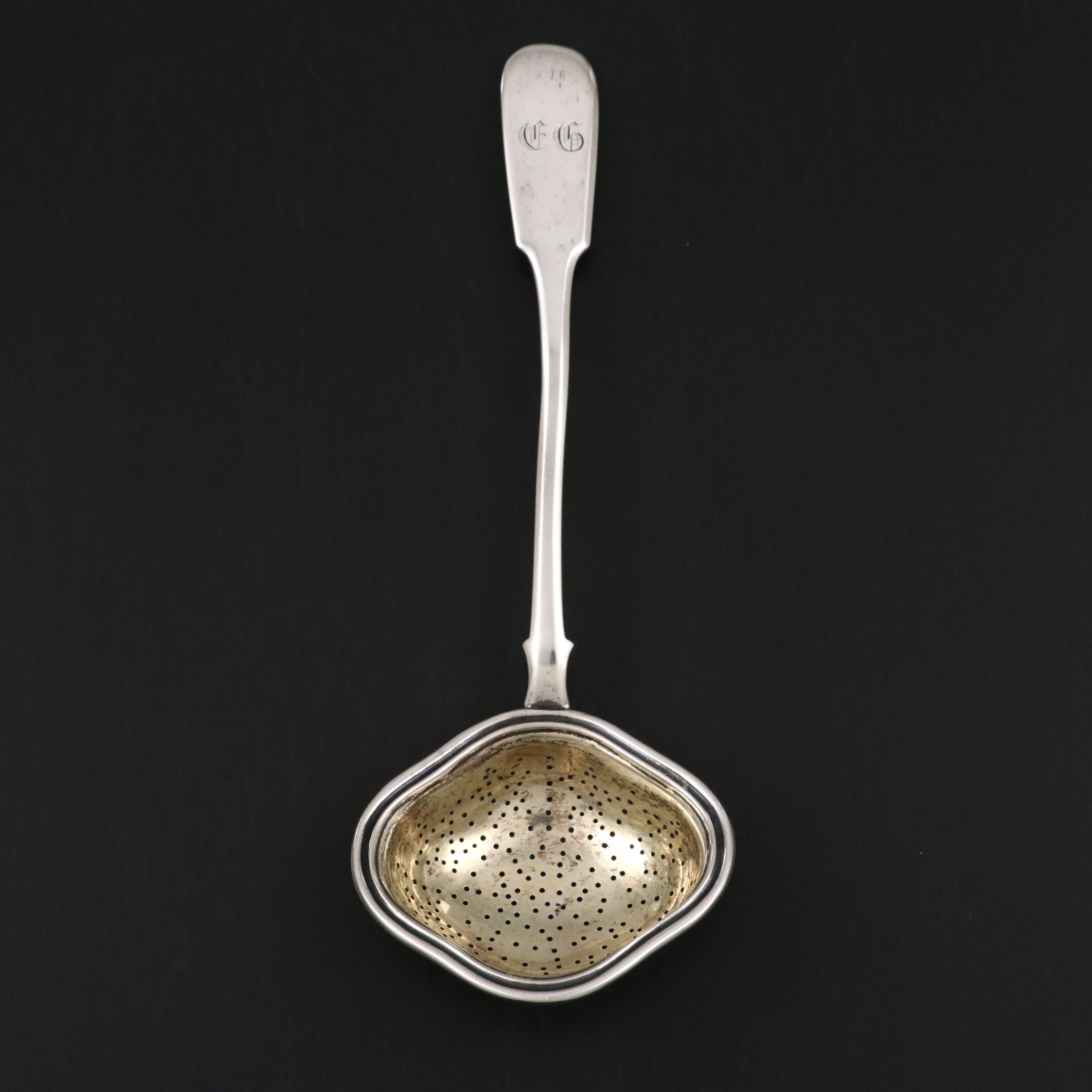 Nichols & Plinke Imperial Russian 875 Silver Tea Strainer, 1857