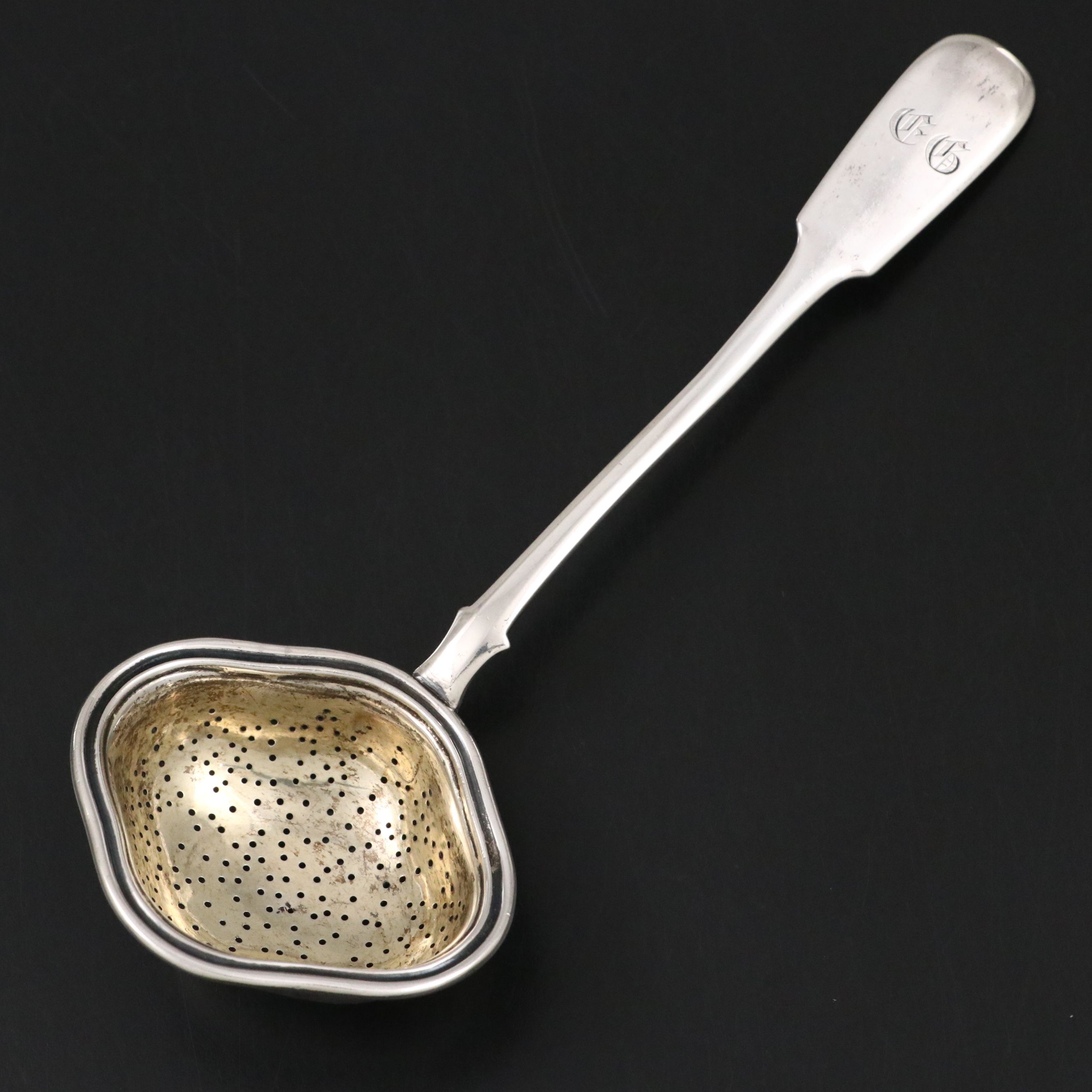 Nichols & Plinke Imperial Russian 875 Silver Tea Strainer, 1857