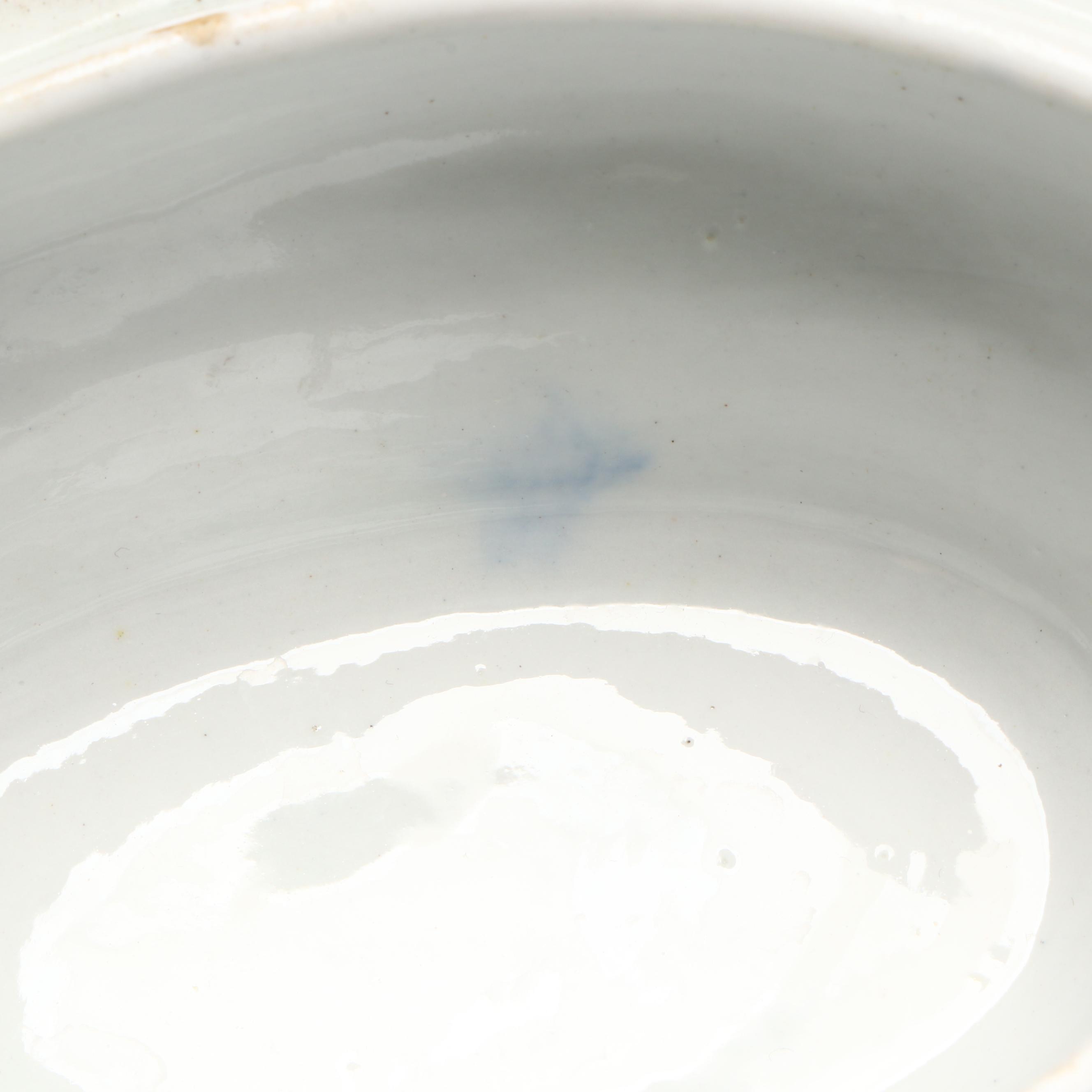 Spode "Rock and Tree" Imari Ware Plate and Gravy Tureen, Early 19th Century