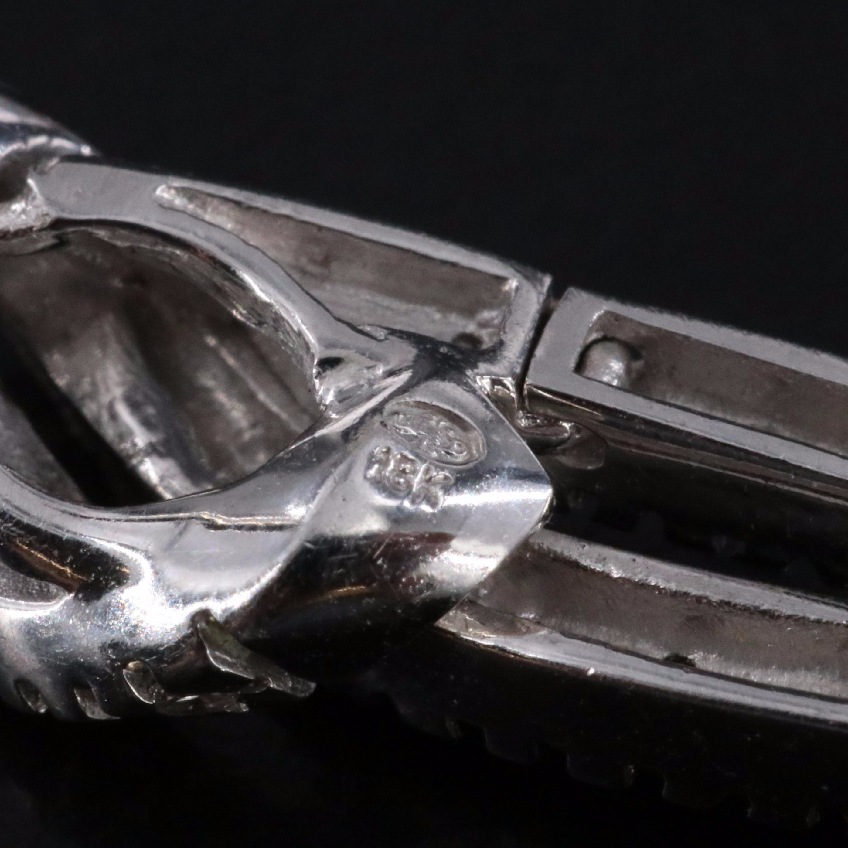 18K 0.52 CTW Diamond Waterfall Earrings Including Fancy Black Diamonds