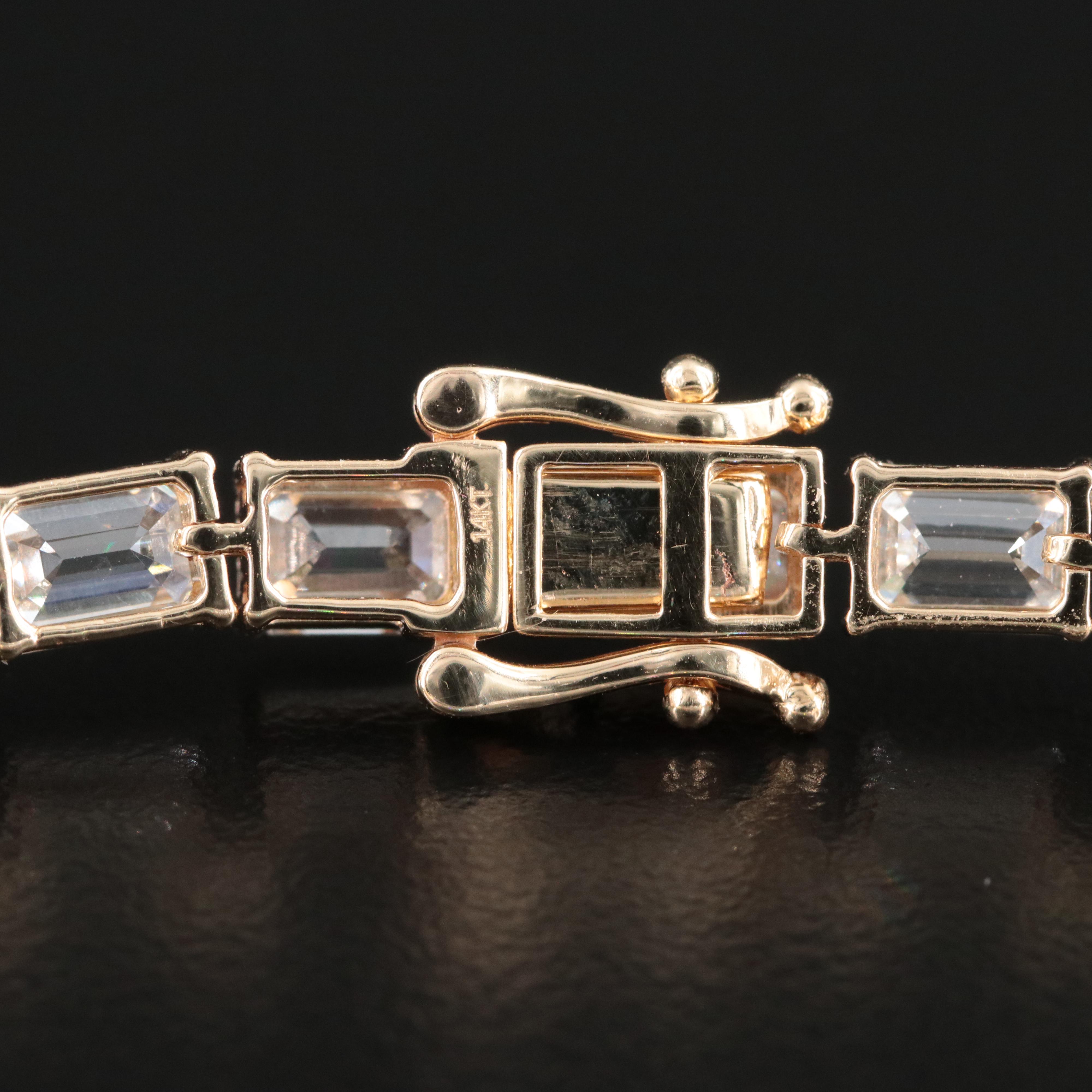 14k 15.53 CTW Lab Grown Diamond Line Bracelet