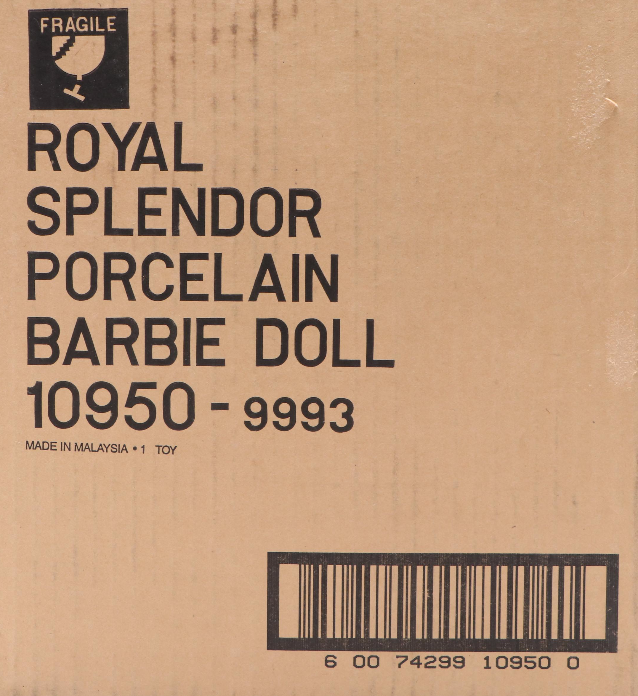Mattel "Royal Splendor" Porcelain Barbie Doll
