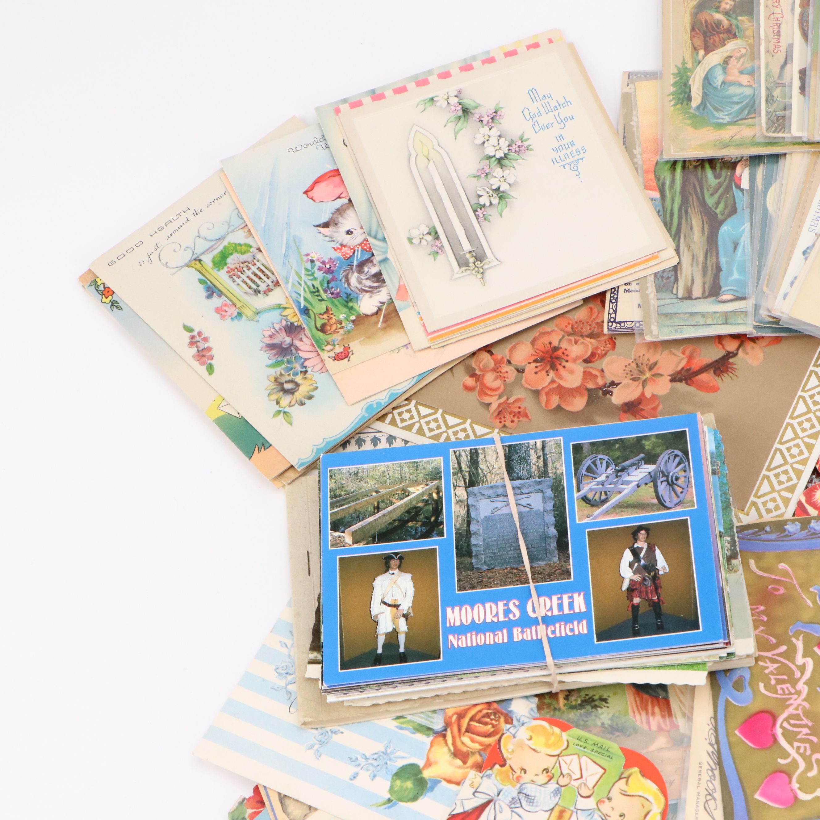 Valentine's Day, Christmas with Other Greeting Cards and Postcards