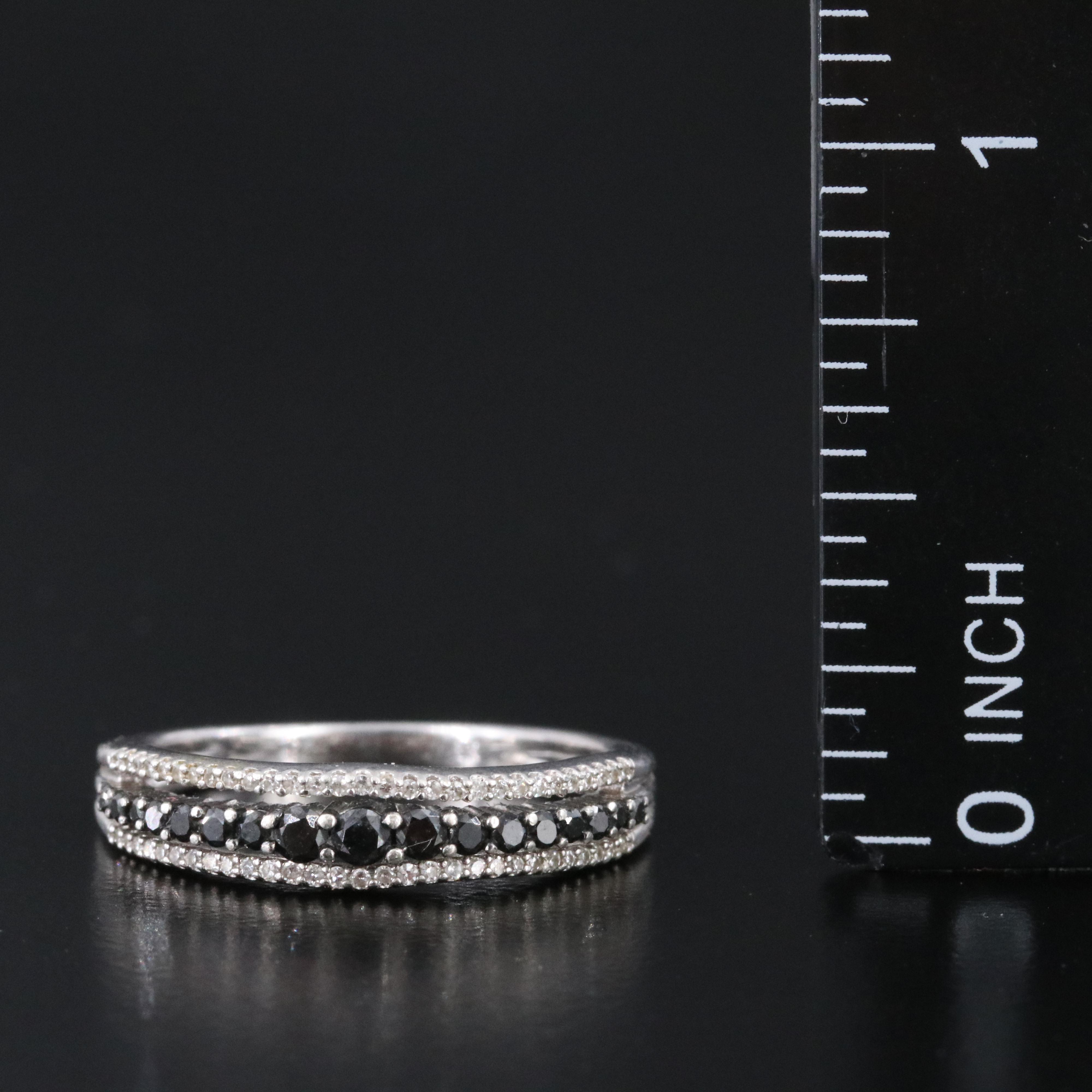 Sterling Diamond Ring