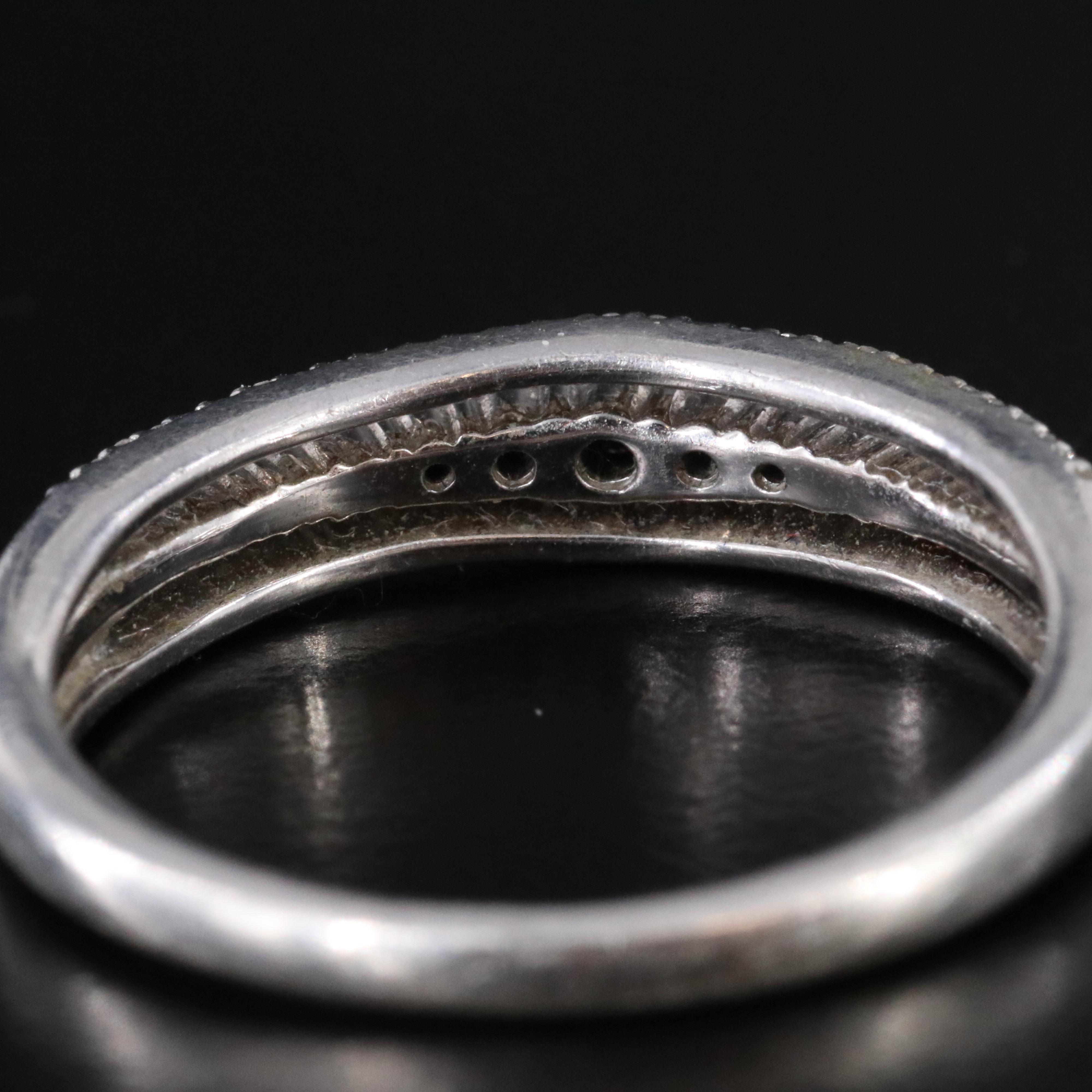 Sterling Diamond Ring