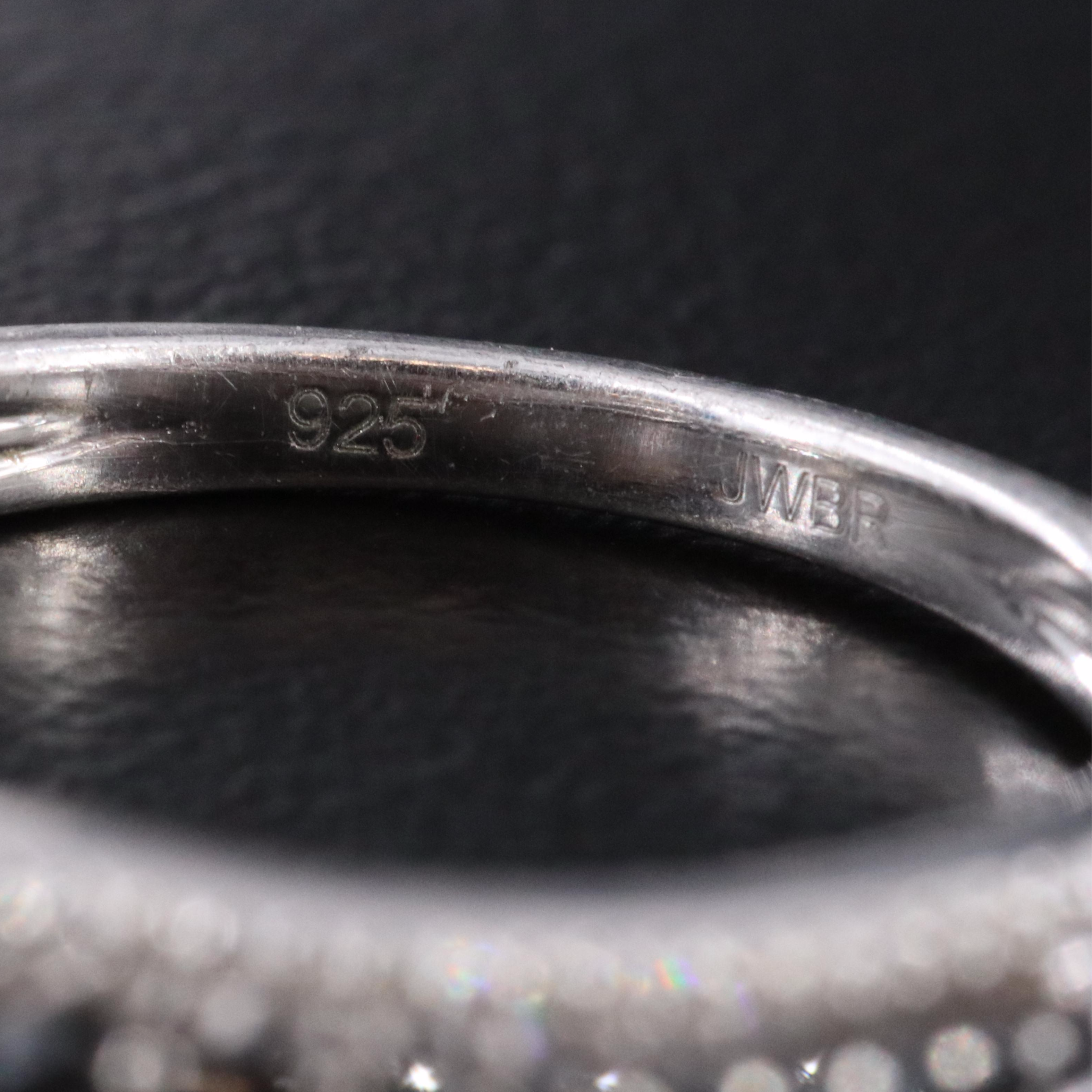 Sterling Diamond Ring