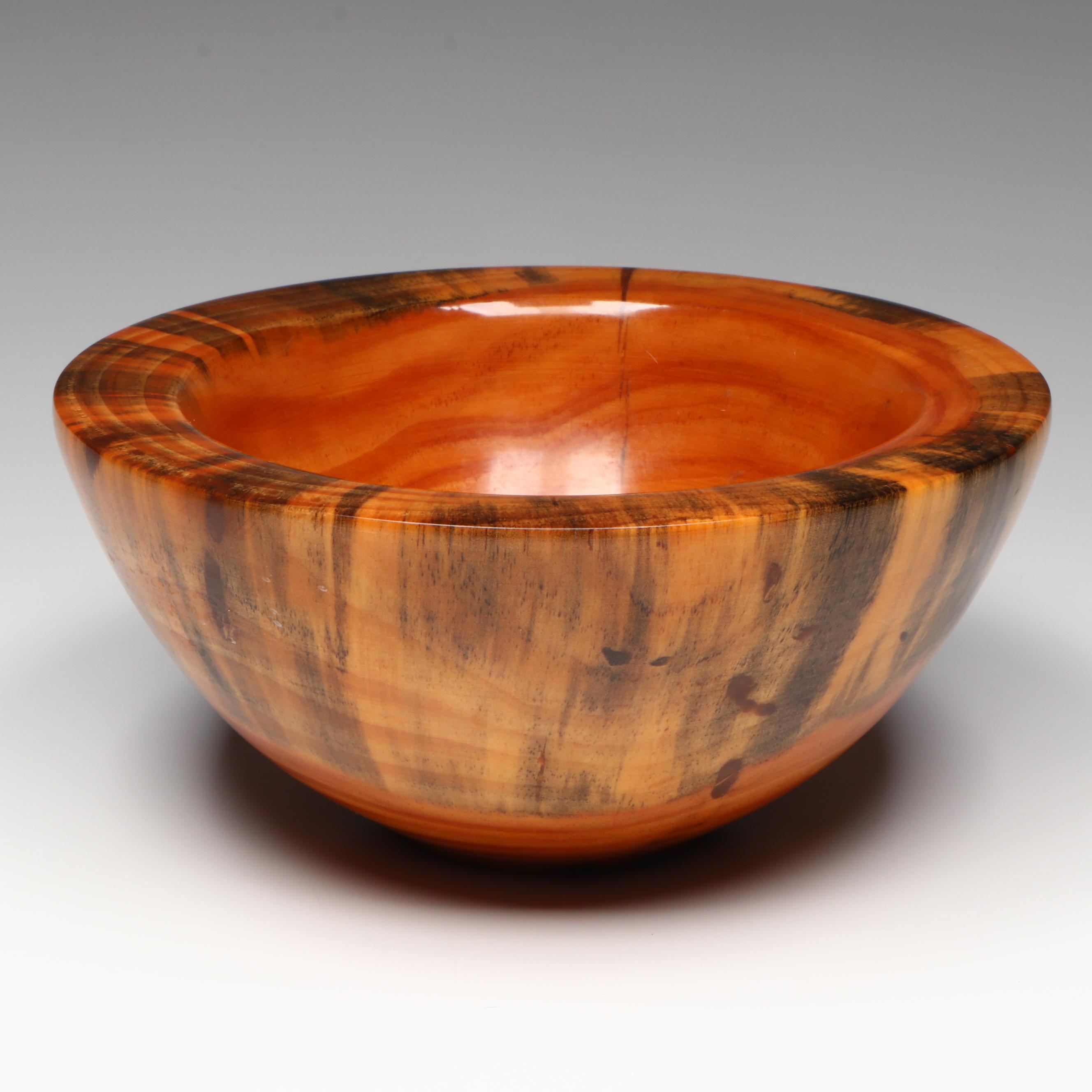 Vintage Philip Moulthrop Turned White Pine Bowl