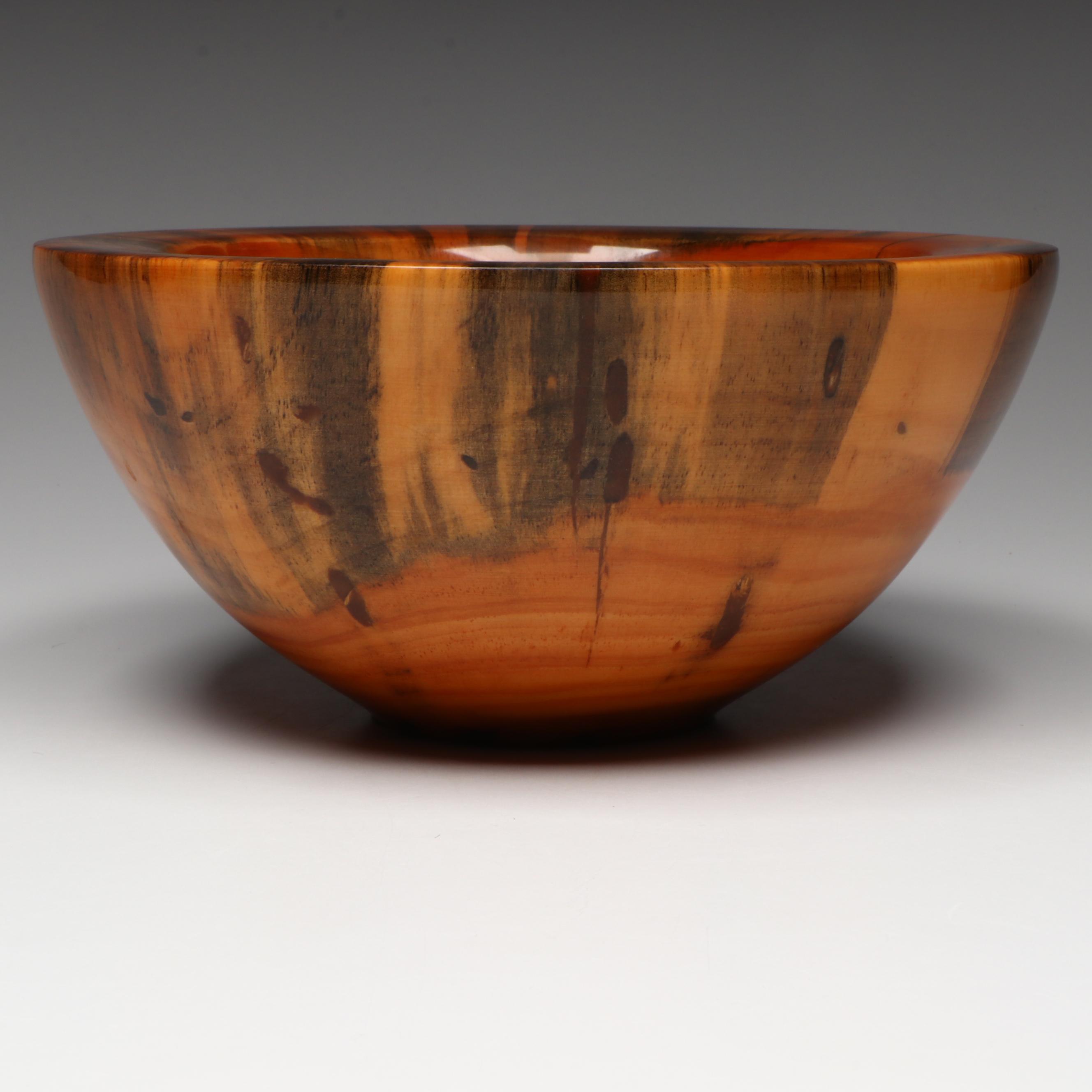 Vintage Philip Moulthrop Turned White Pine Bowl