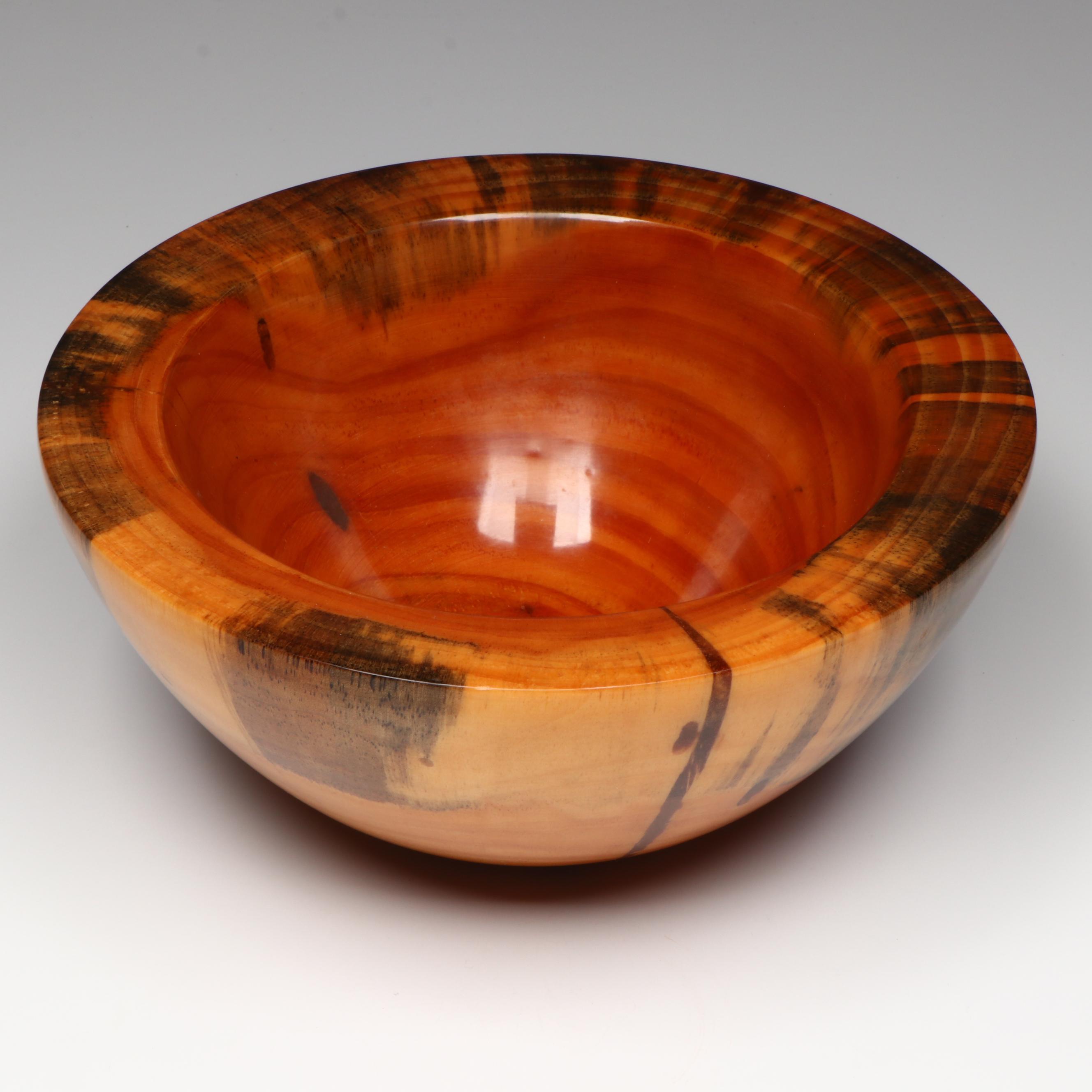 Vintage Philip Moulthrop Turned White Pine Bowl