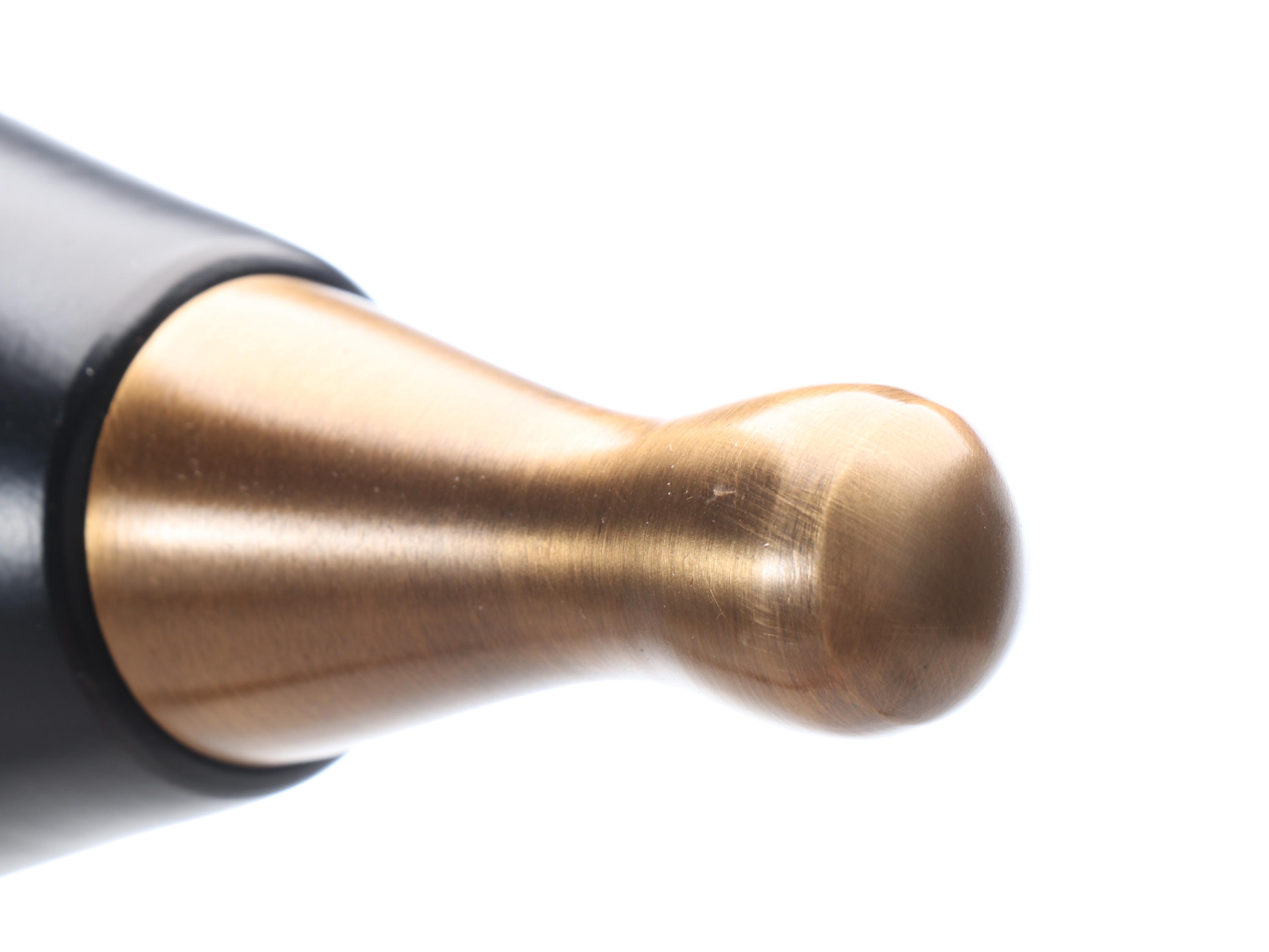 Pair of Bobo Satin Black and Gold Tone Wall Mount Bedside Reading Lights