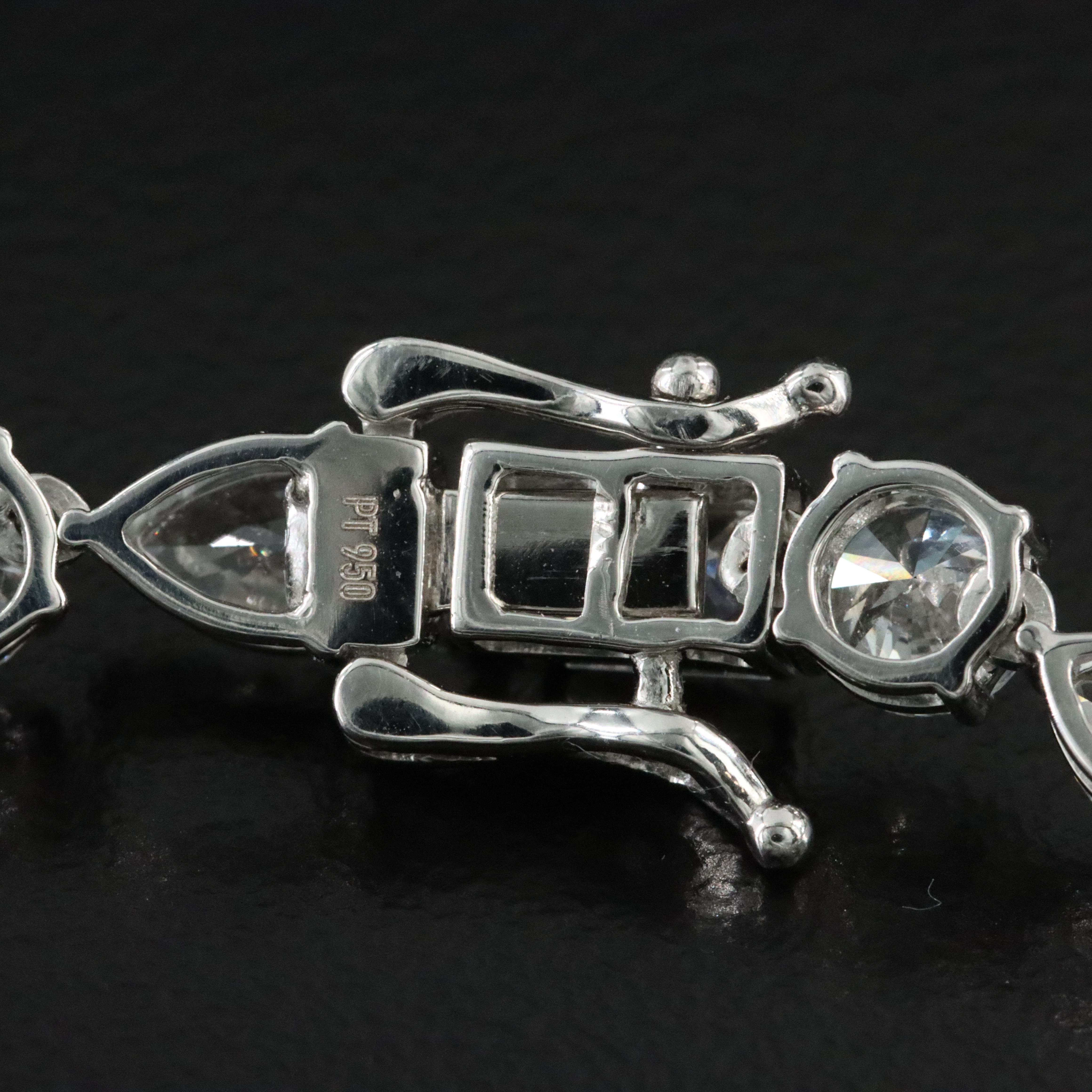 Platinum 10.19 CTW Lab Grown Diamond Bracelet