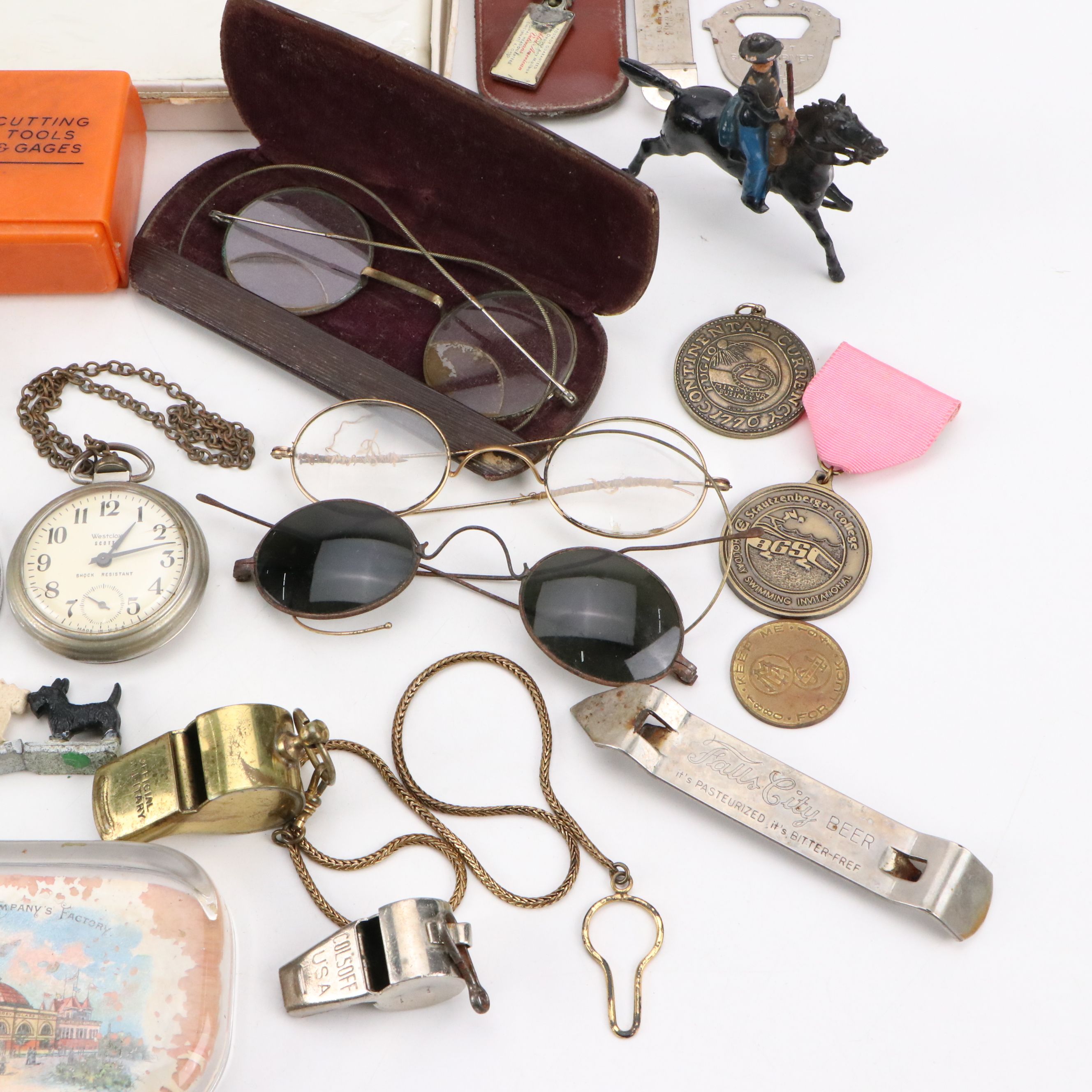 World War II Era Victory Insignia Scarf with Red Cross Armband and More