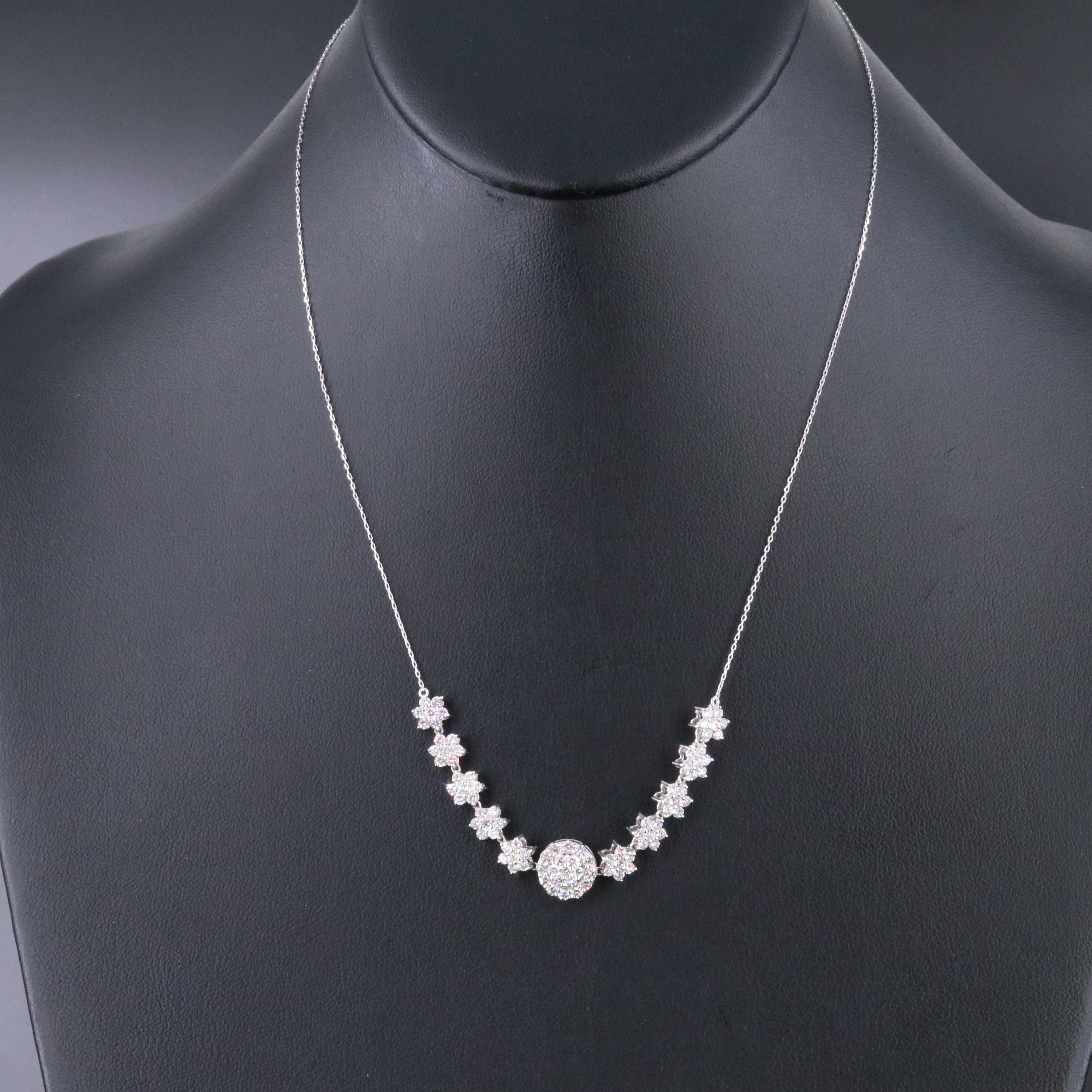 14K 2.27 CTW Lab Grown Diamond Necklace with IGI Jewelry Report