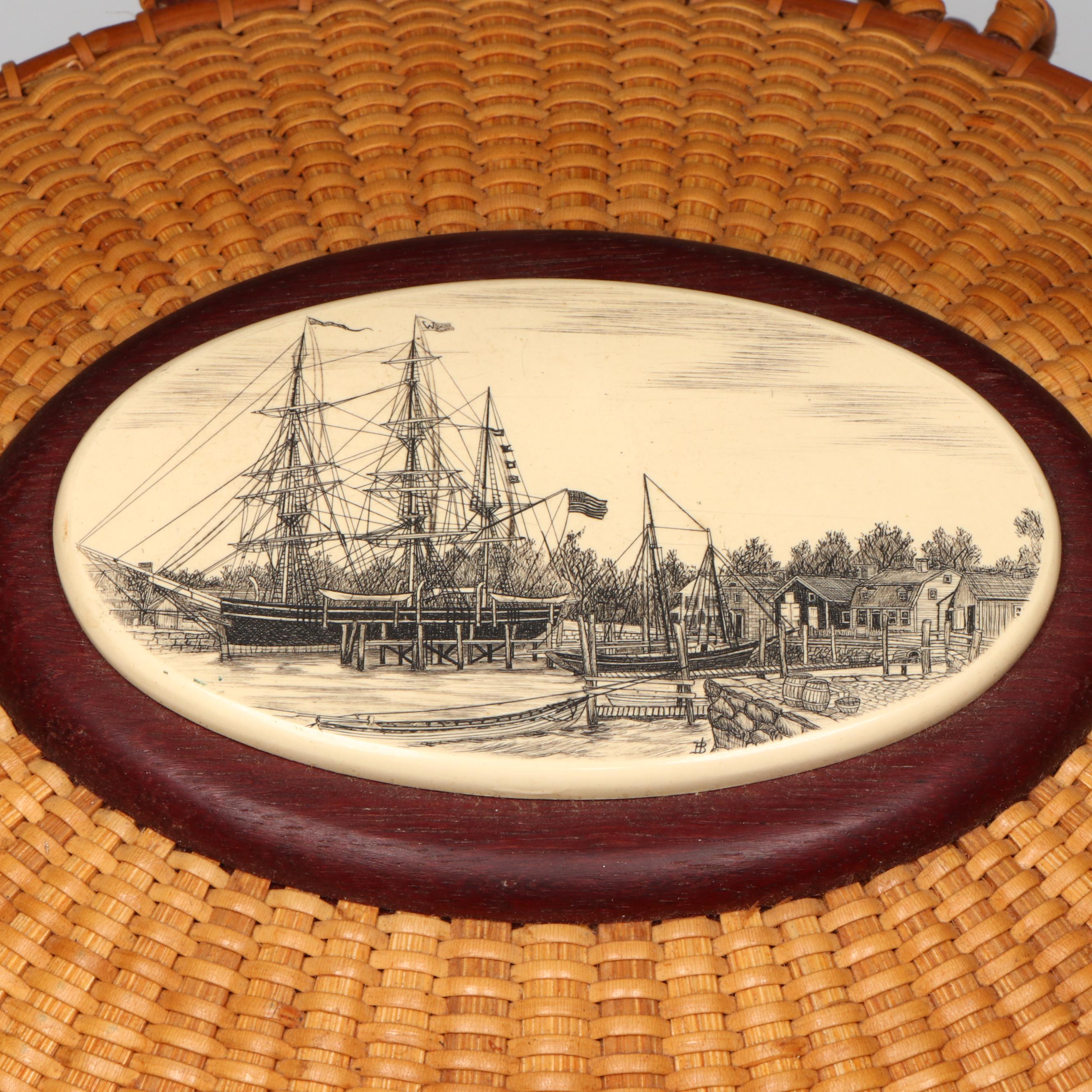 Lawrence Wheeler Nantucket Lightship Basket, 1997