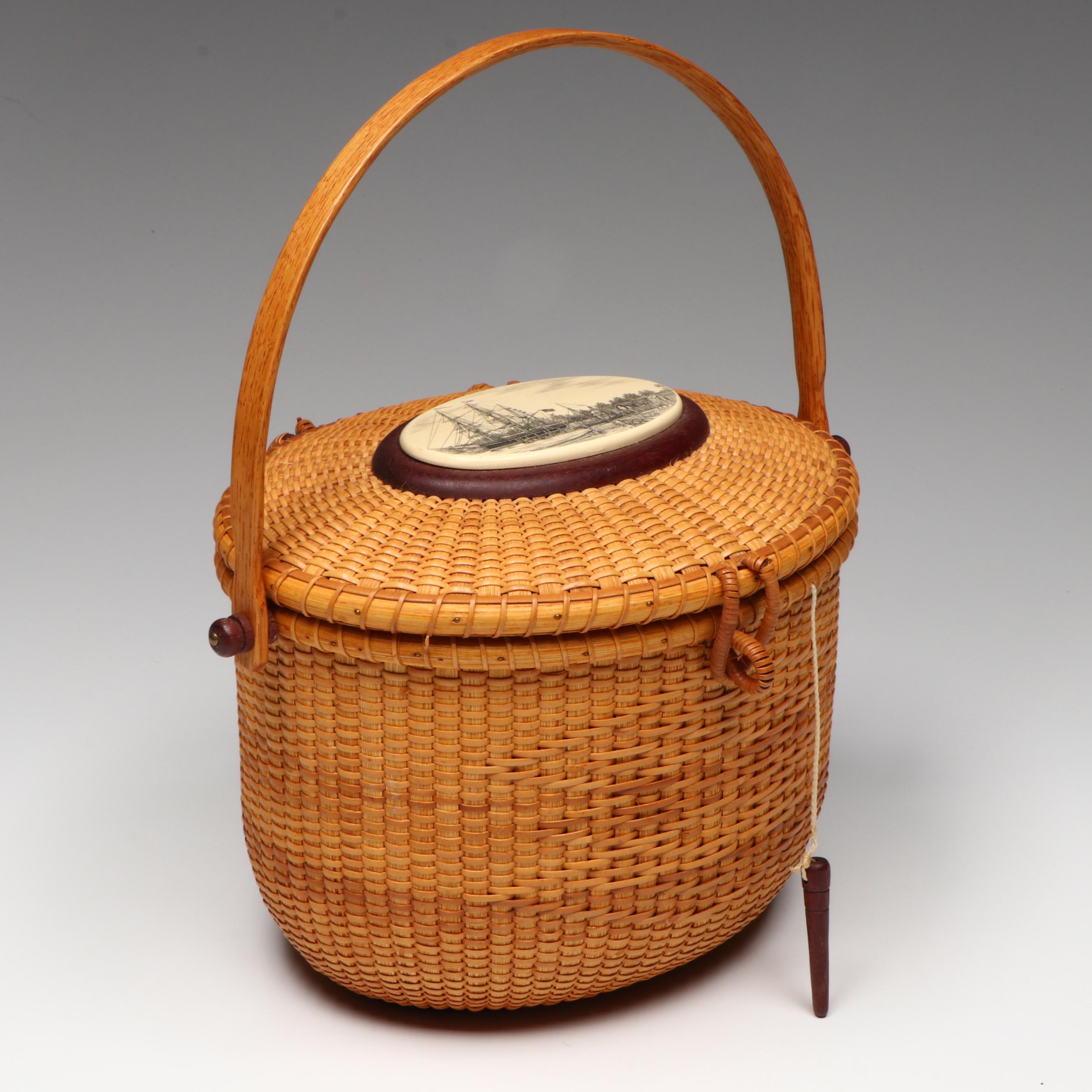 Lawrence Wheeler Nantucket Lightship Basket, 1997