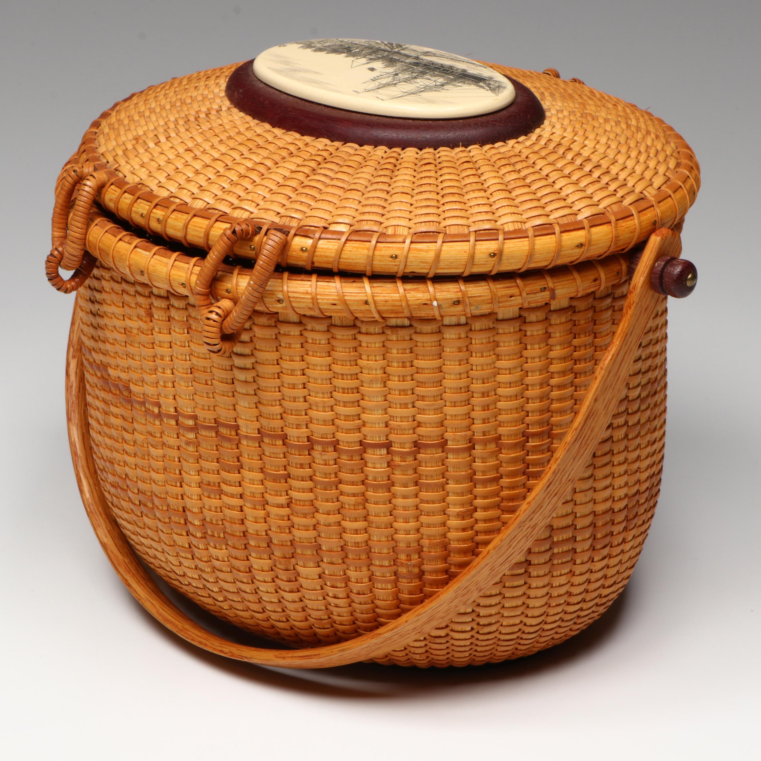 Lawrence Wheeler Nantucket Lightship Basket, 1997