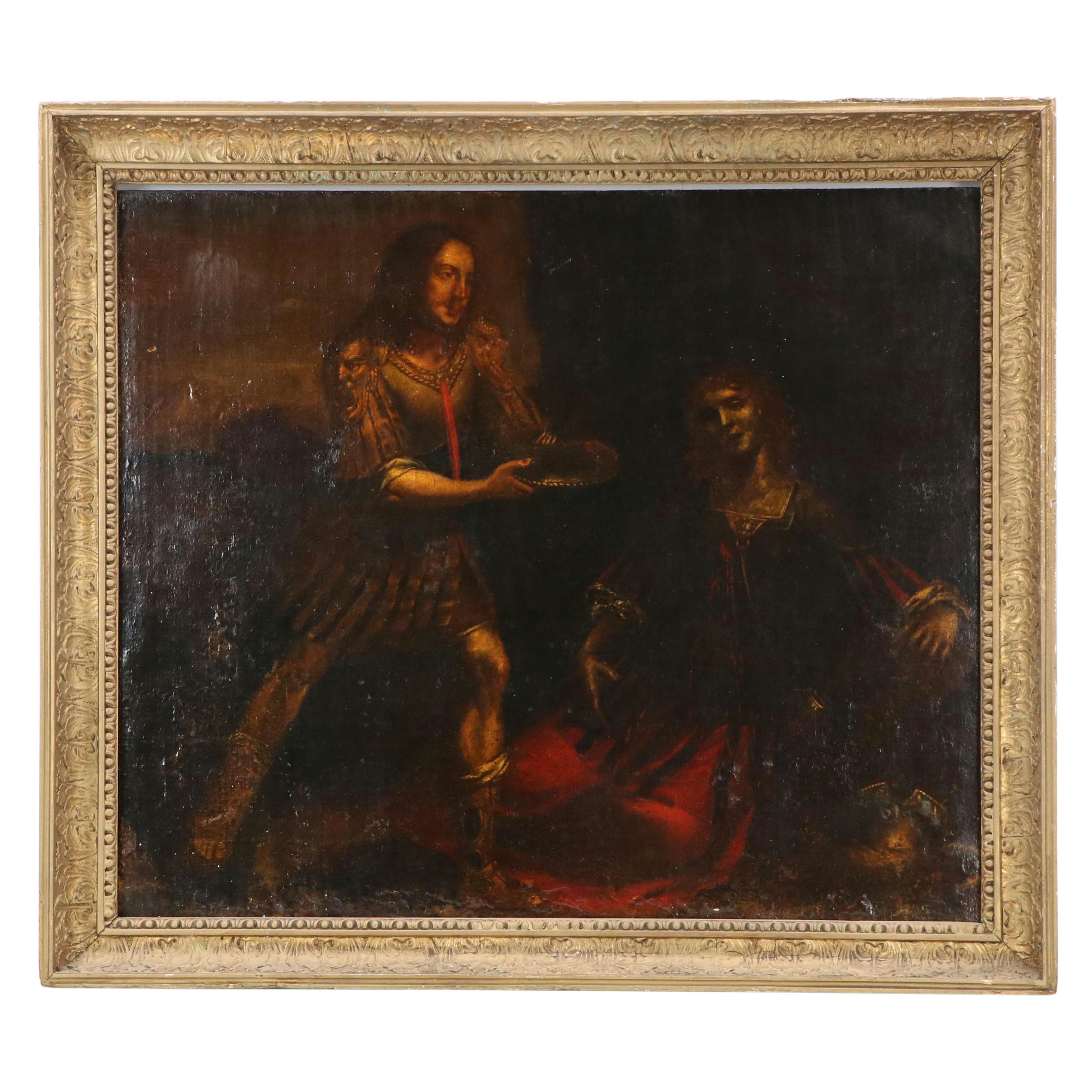 Classical Style Oil Painting of Venus and Mars, Late 18th–Early 19th Century