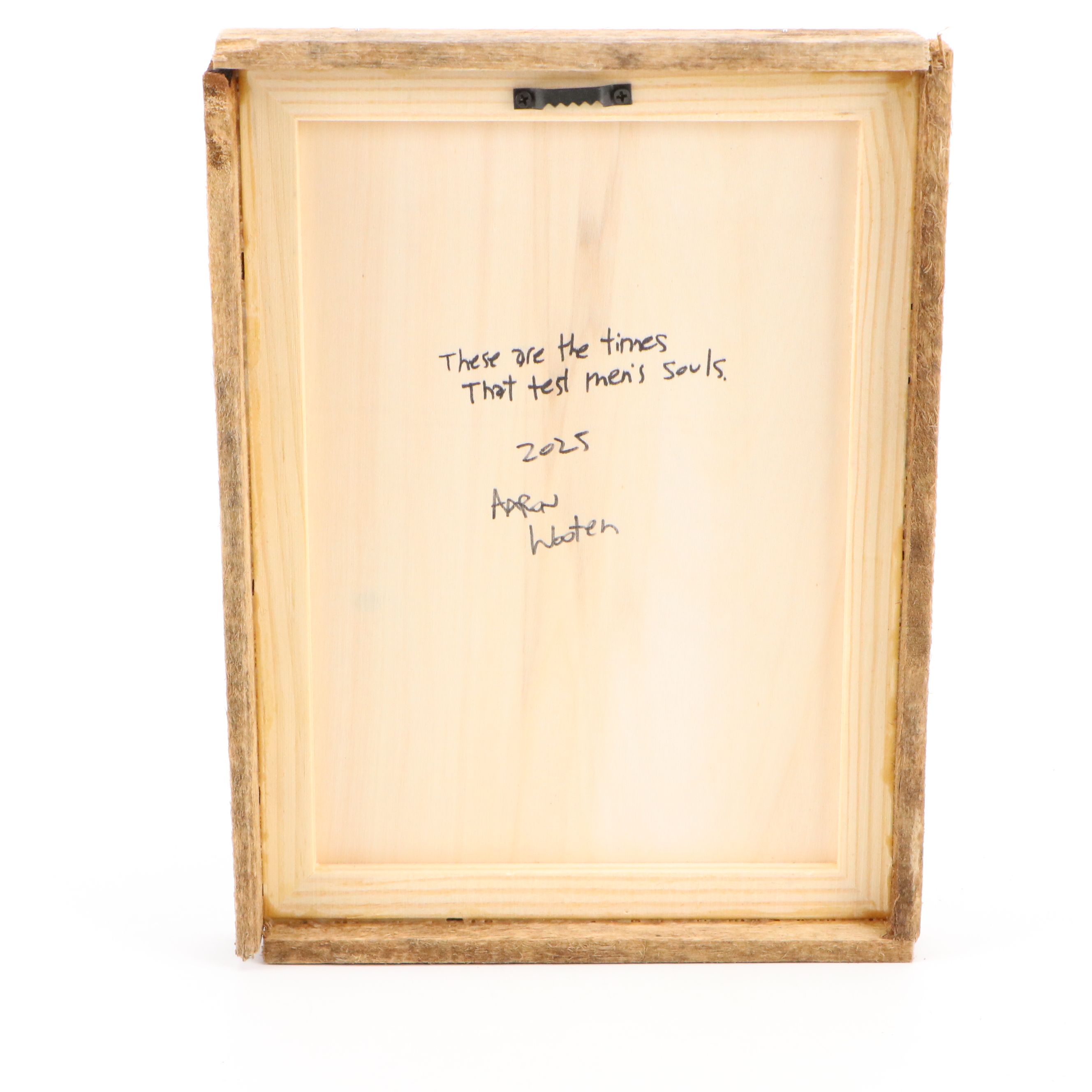 Aaron Wooten Stylized Acrylic Painting of Snake "These are the Times...," 2025