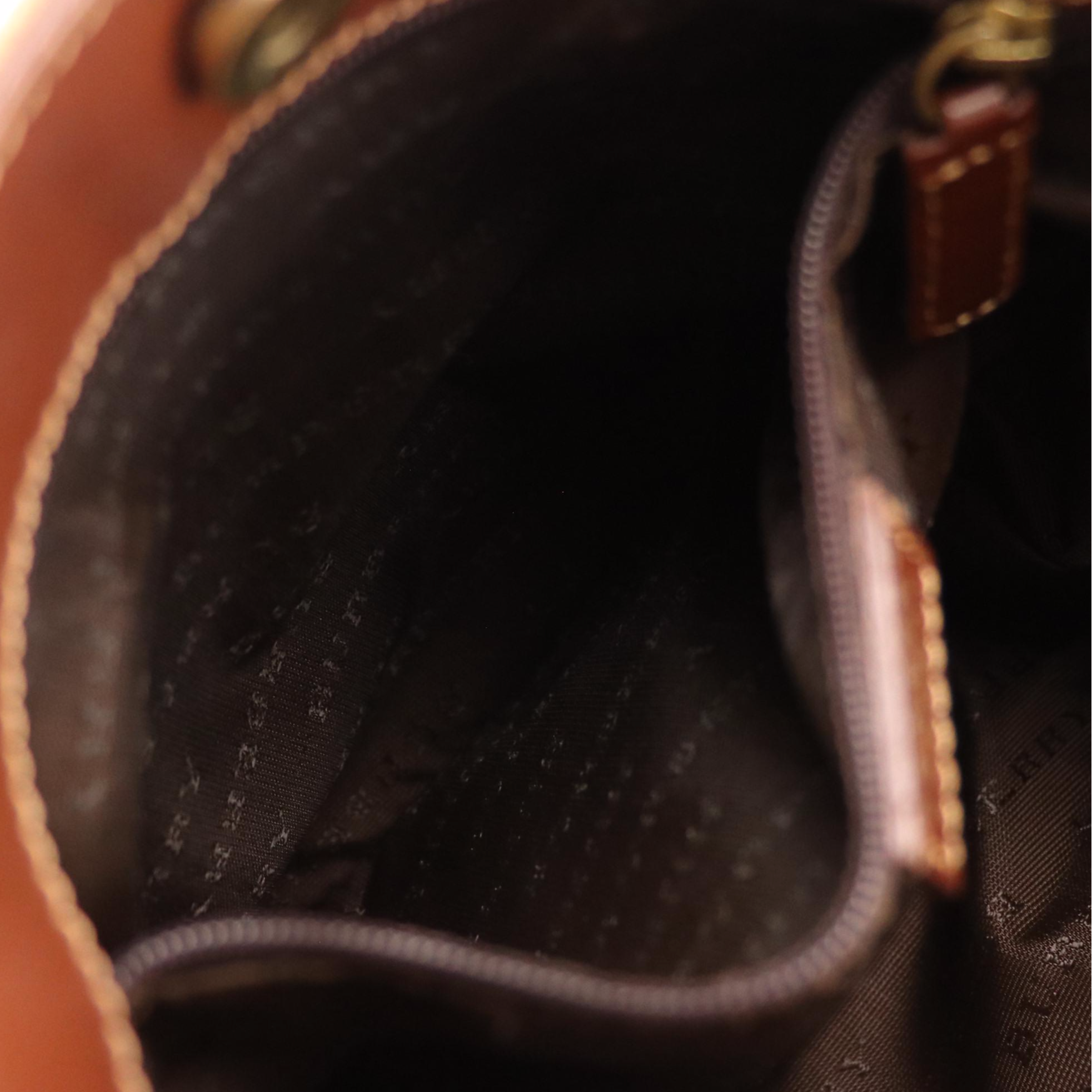 Burberrys Mini Tote in Haymarket Check Canvas and Brown Leather Handles