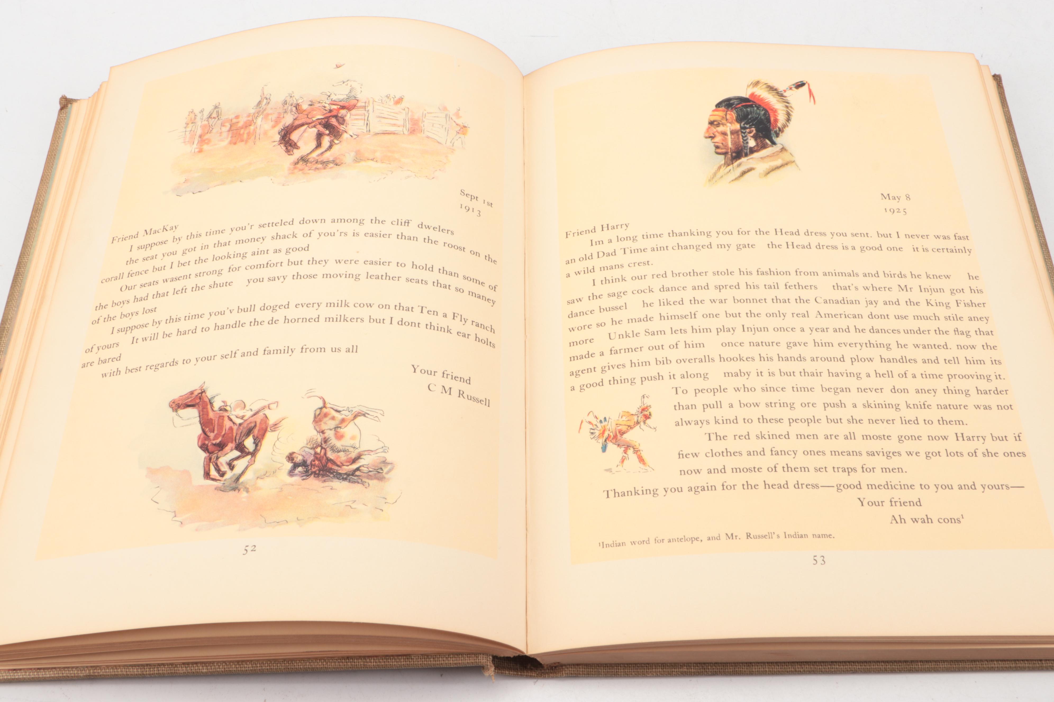 Illustrated "Good Medicine: Memories of the Real West" by Charles M. Russell