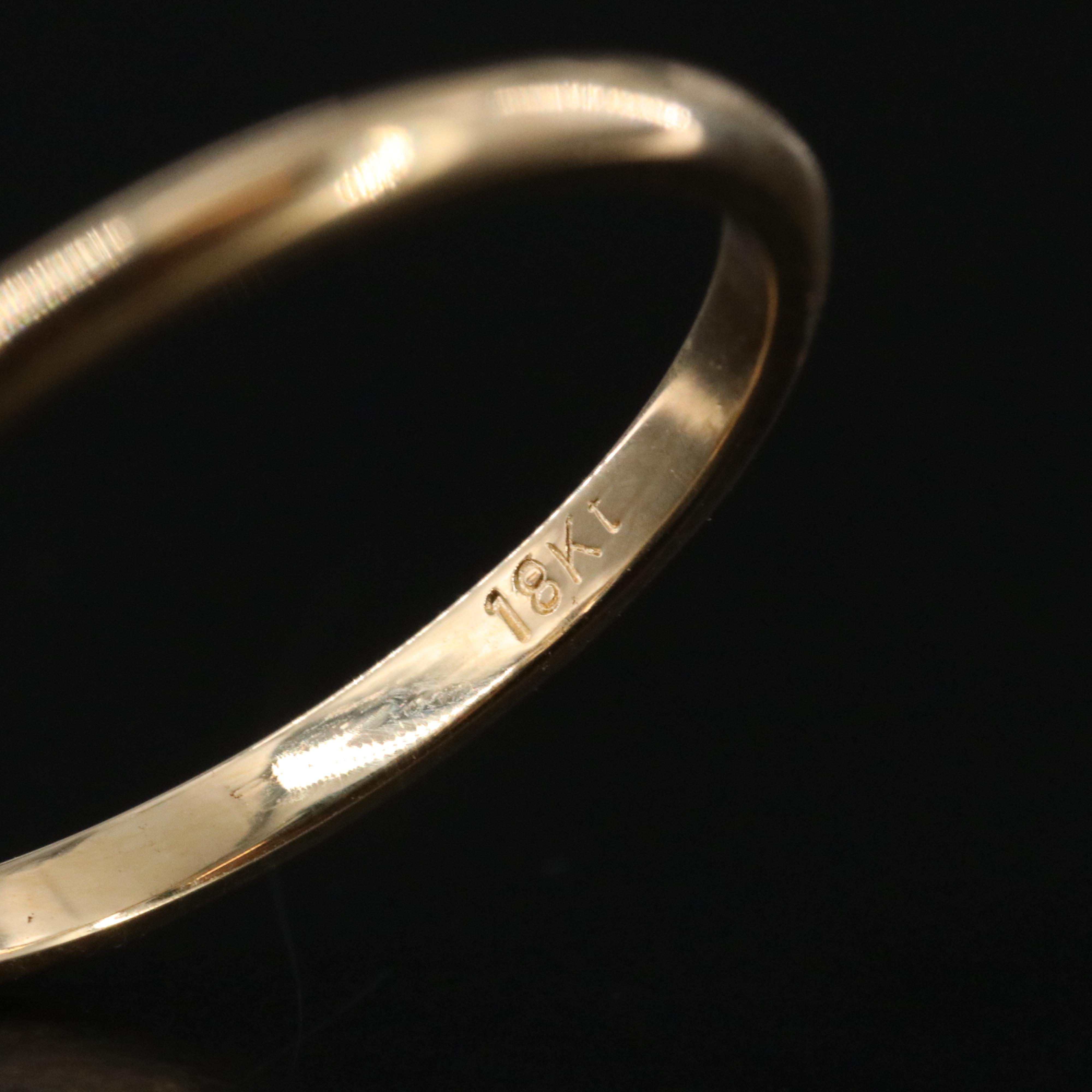 18K 5.01 CT Lab Grown Solitaire Ring with IGI Report